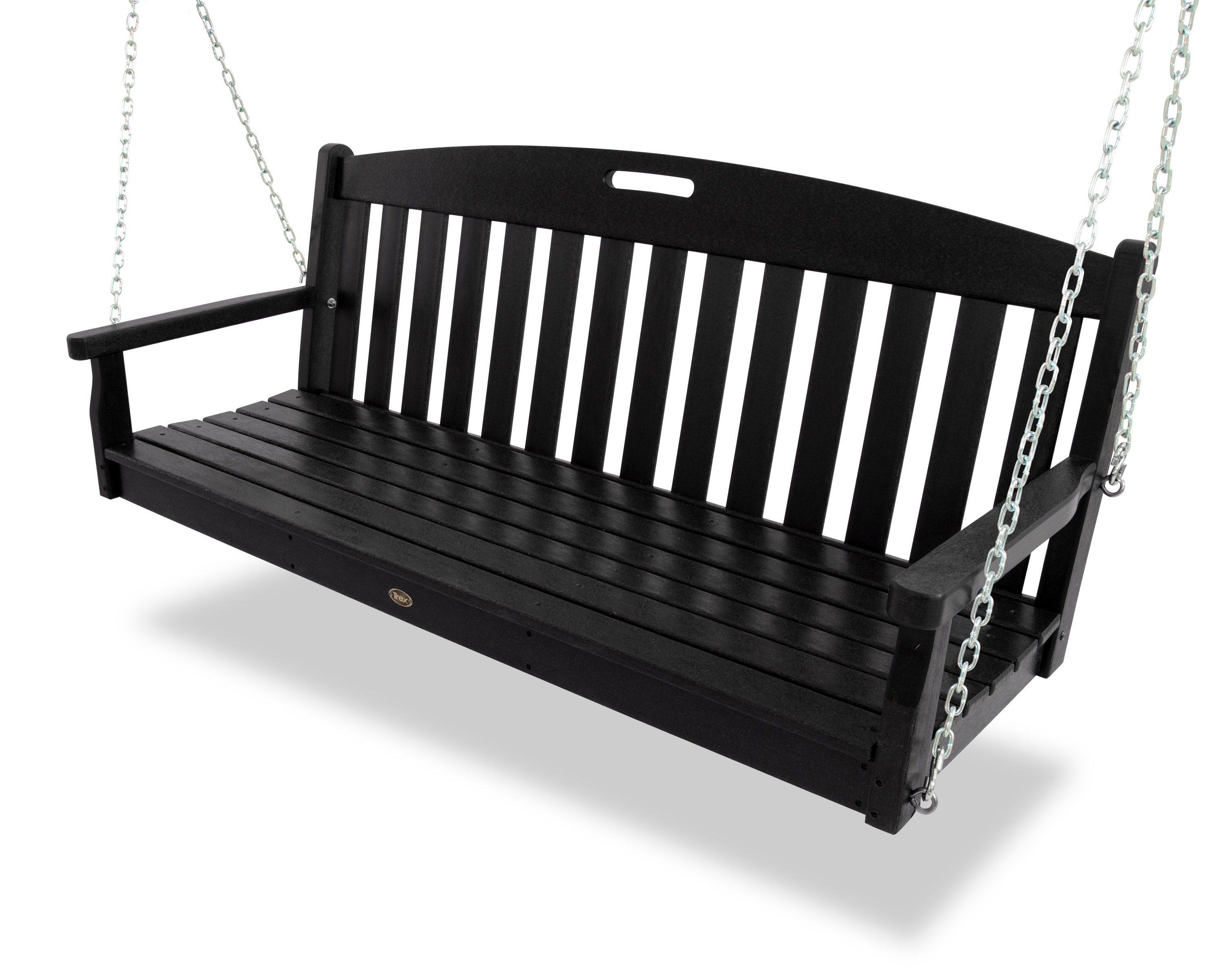 Trex Outdoor Furniture Yacht Club 2-person Charcoal Black Recycled ...