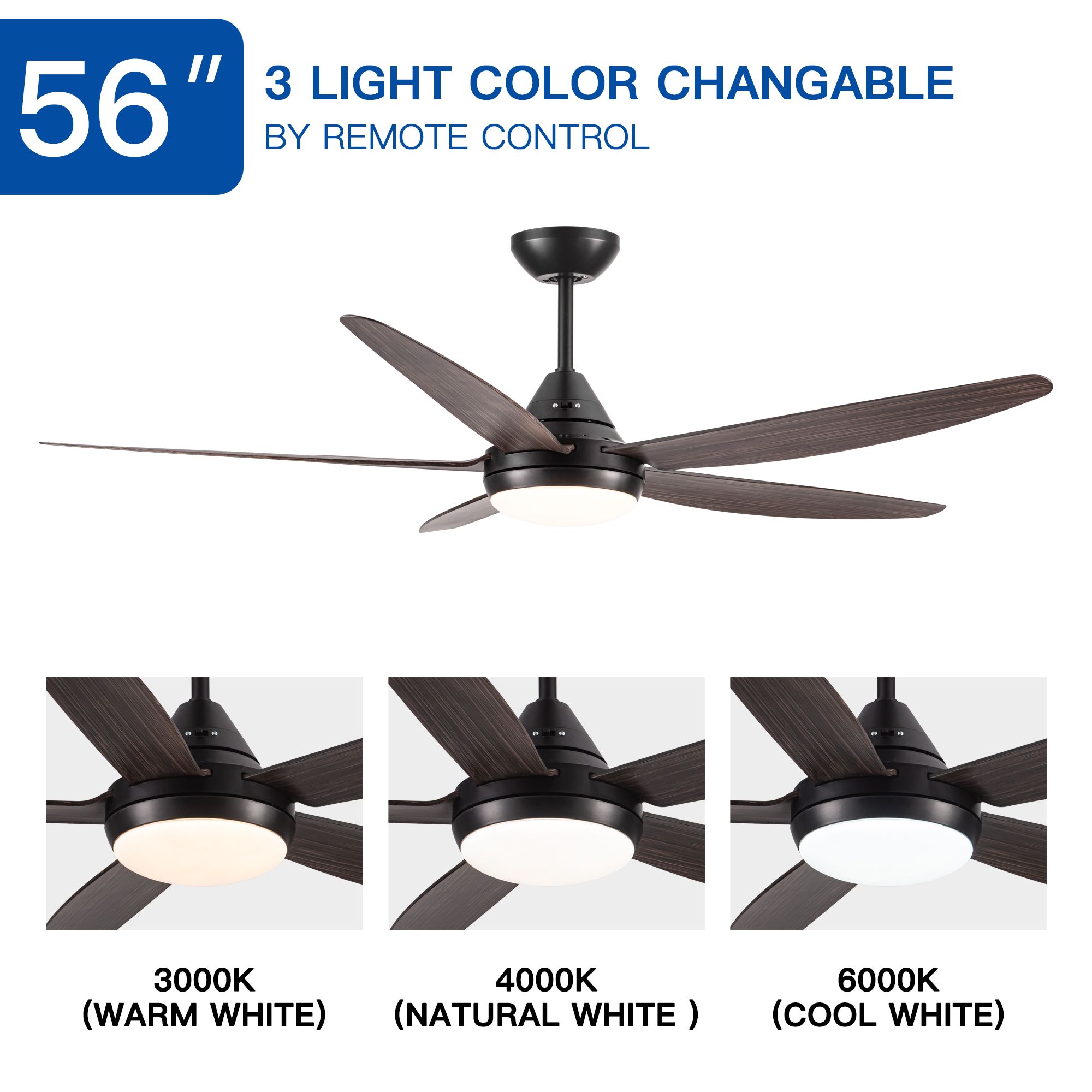 WELLFOR AMYU-01 Ceiling-Fans - View #3
