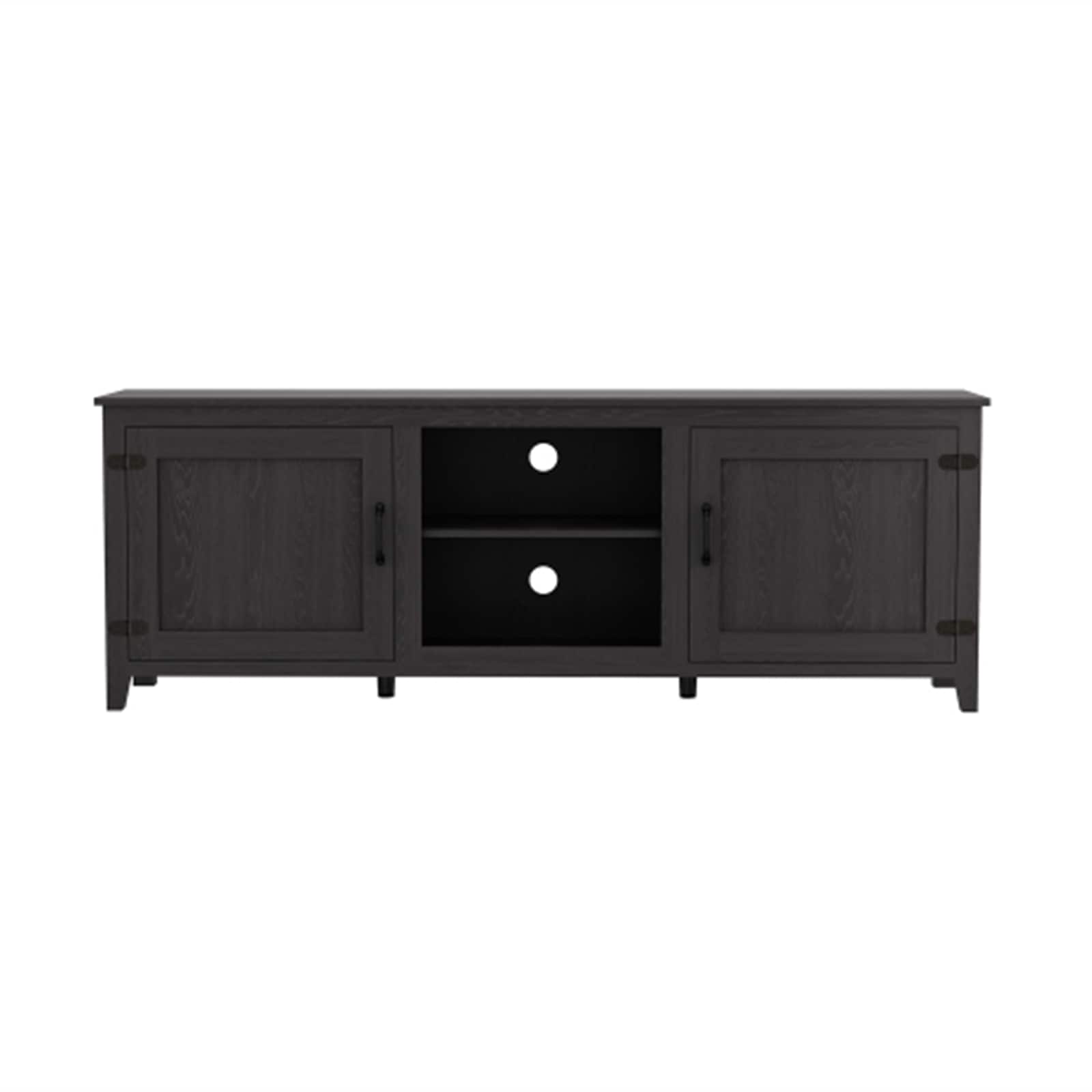 BESTCOSTY W8815LJW2785ZYYRL Modern/Contemporary Black TV stand ( Accommodates TVs up to 60-in )