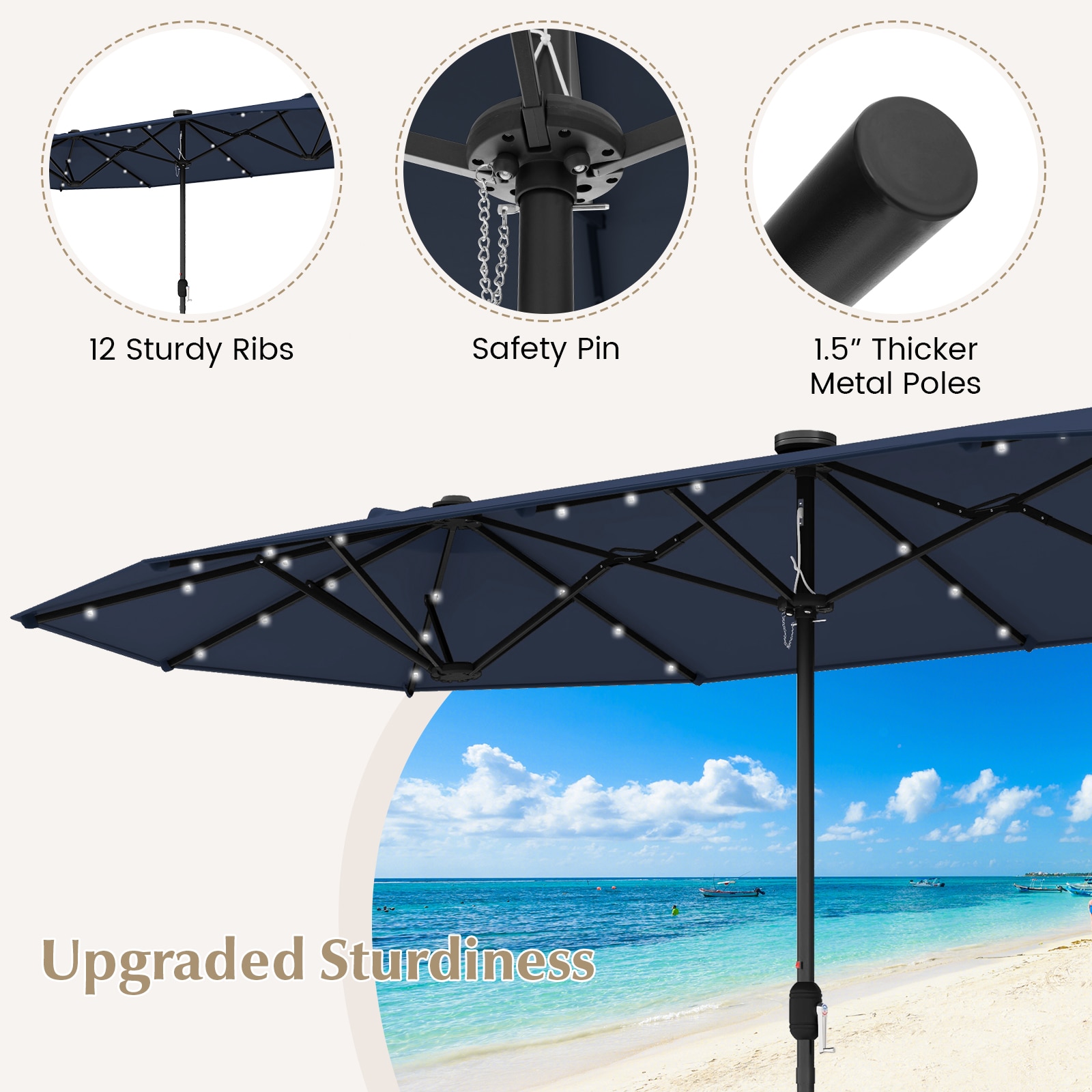 Volenca VOL-13JCAT Beach-Umbrellas - View #4