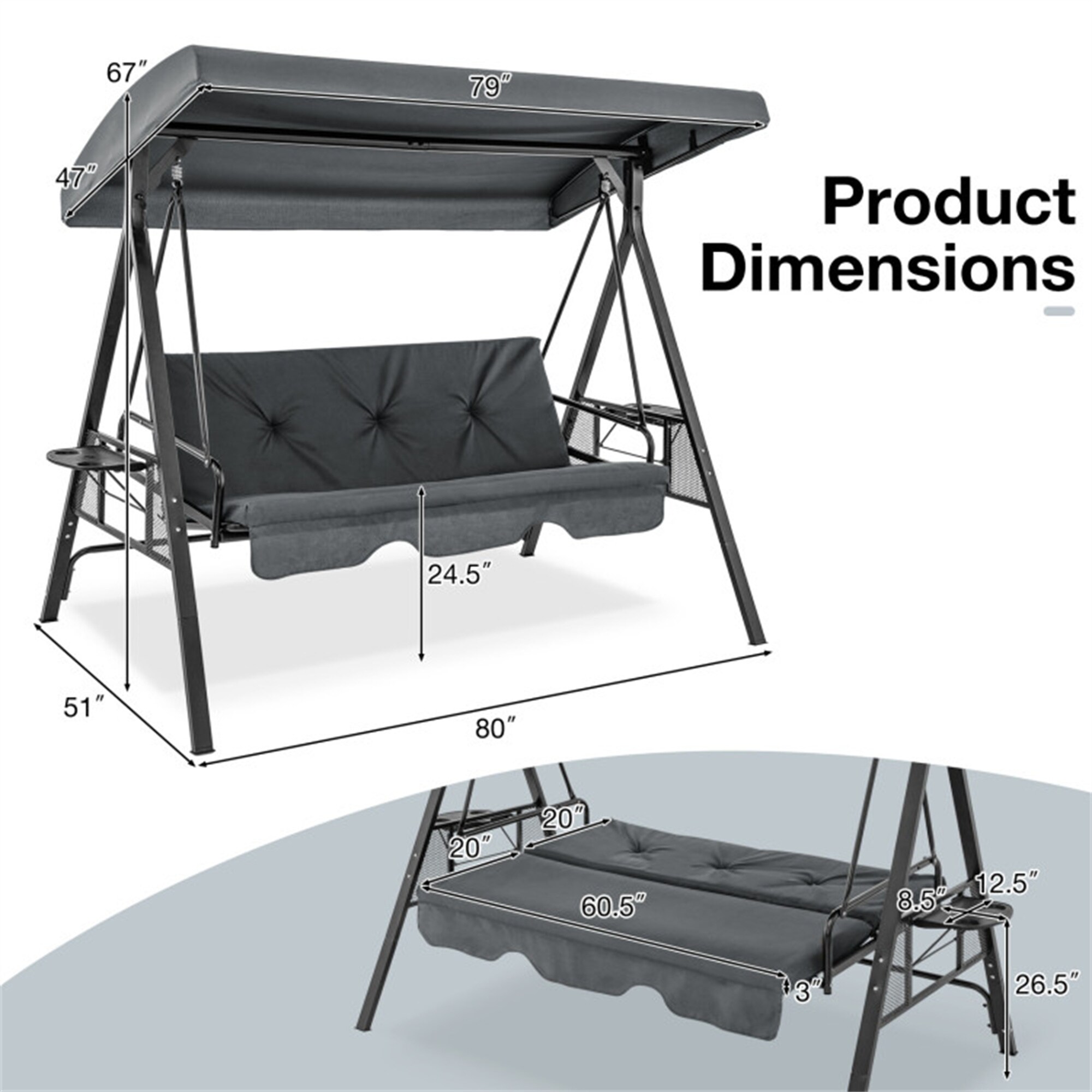 BABOOM BOM-P174334-OR Swing-Gliders - View #5