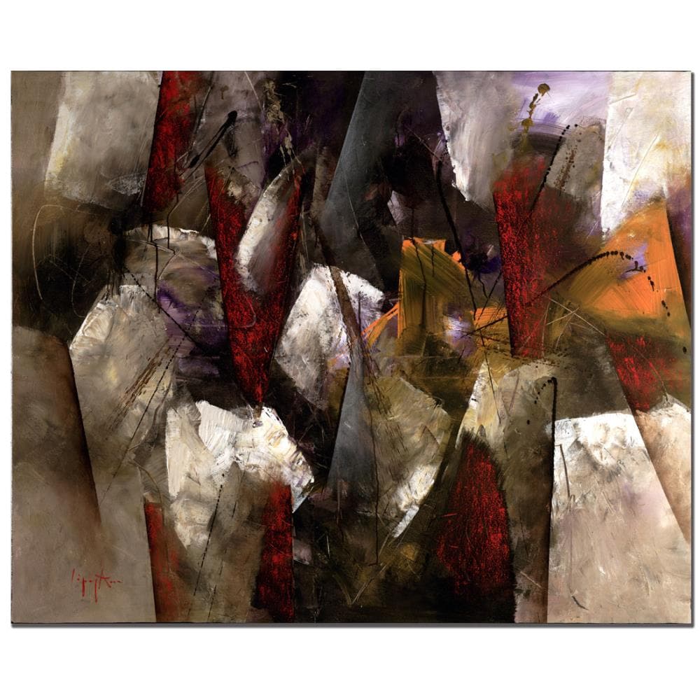 Trademark Fine Art MA037-C2632GG Framed 26-in H x 32-in W Abstract Print on Canvas