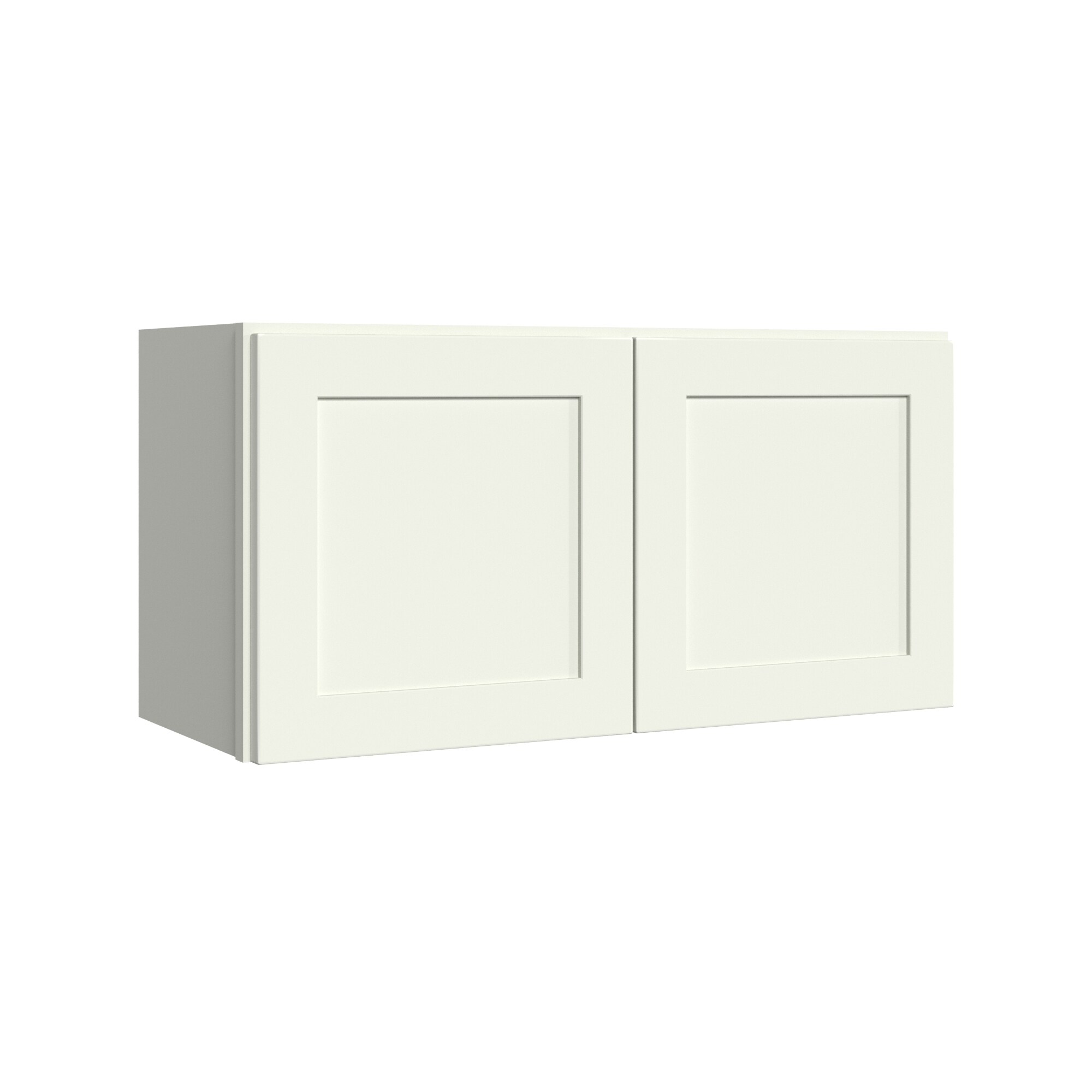 KraftMaid Momentum W3015G71 Deveron 30-in W x 15-in H x 12-in D Dove White Wall Fully assembled Plywood Cabinet (Recessed Panel Shaker)