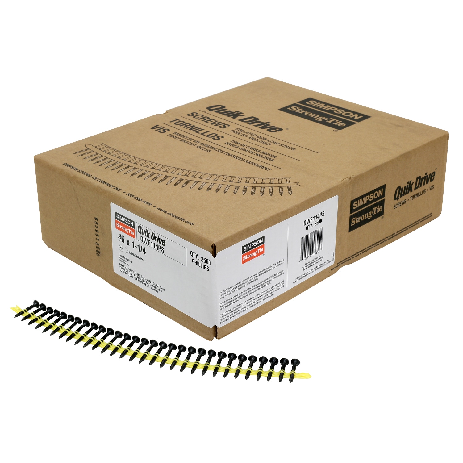 QUIK DRIVE BY SIMPSON STRONG TIE DWF114PS Drywall-Screws - View #2