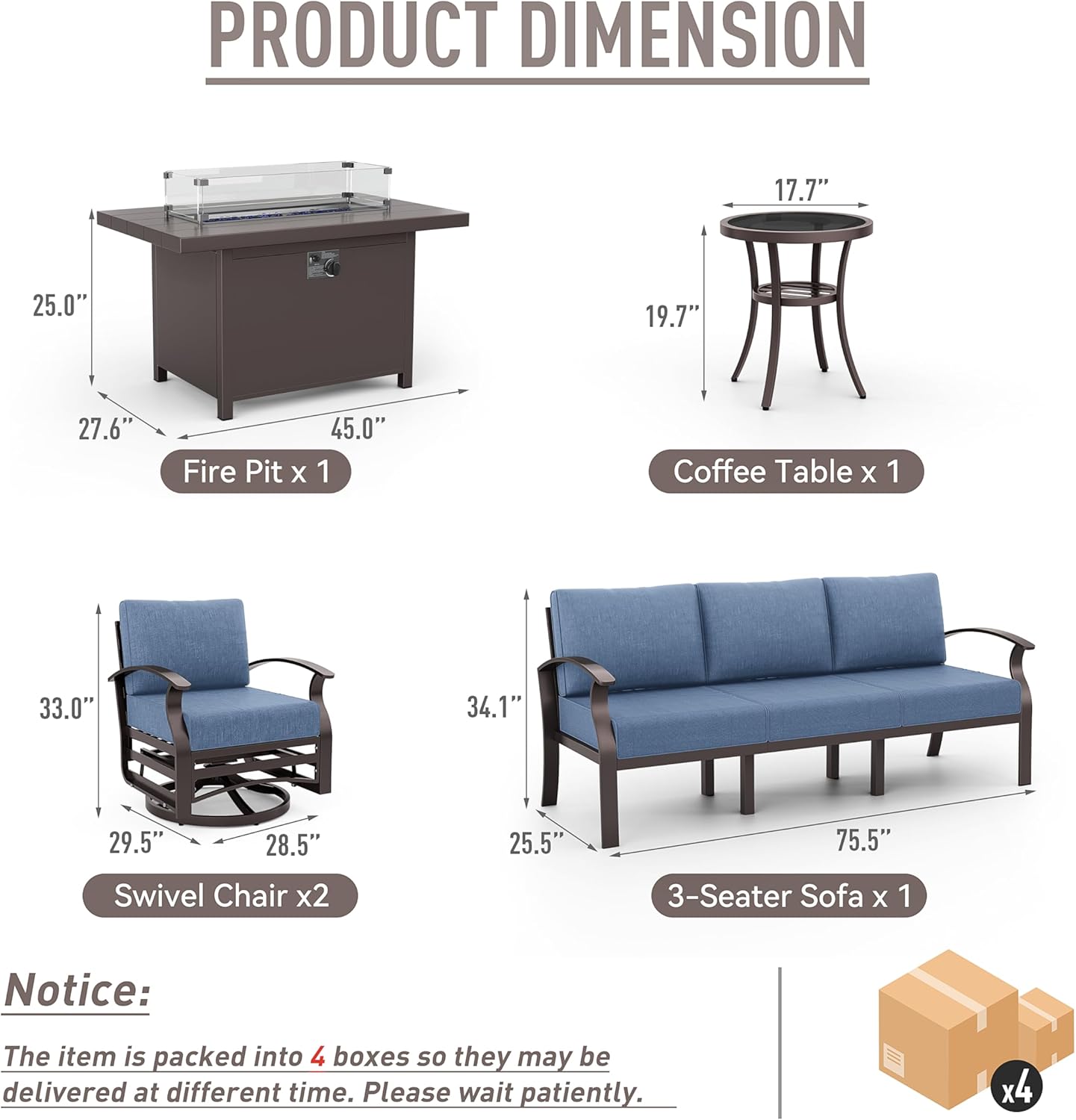 ALAULM LS-A-5SRFP-NAVY Patio-Conversation-Sets - View #3