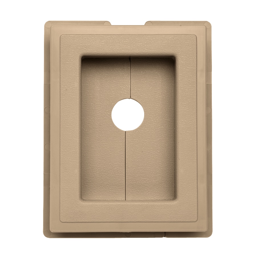 Ply Gem 140184 7.5-in x 1-in Hazelnut Vinyl Universal Mounting Block