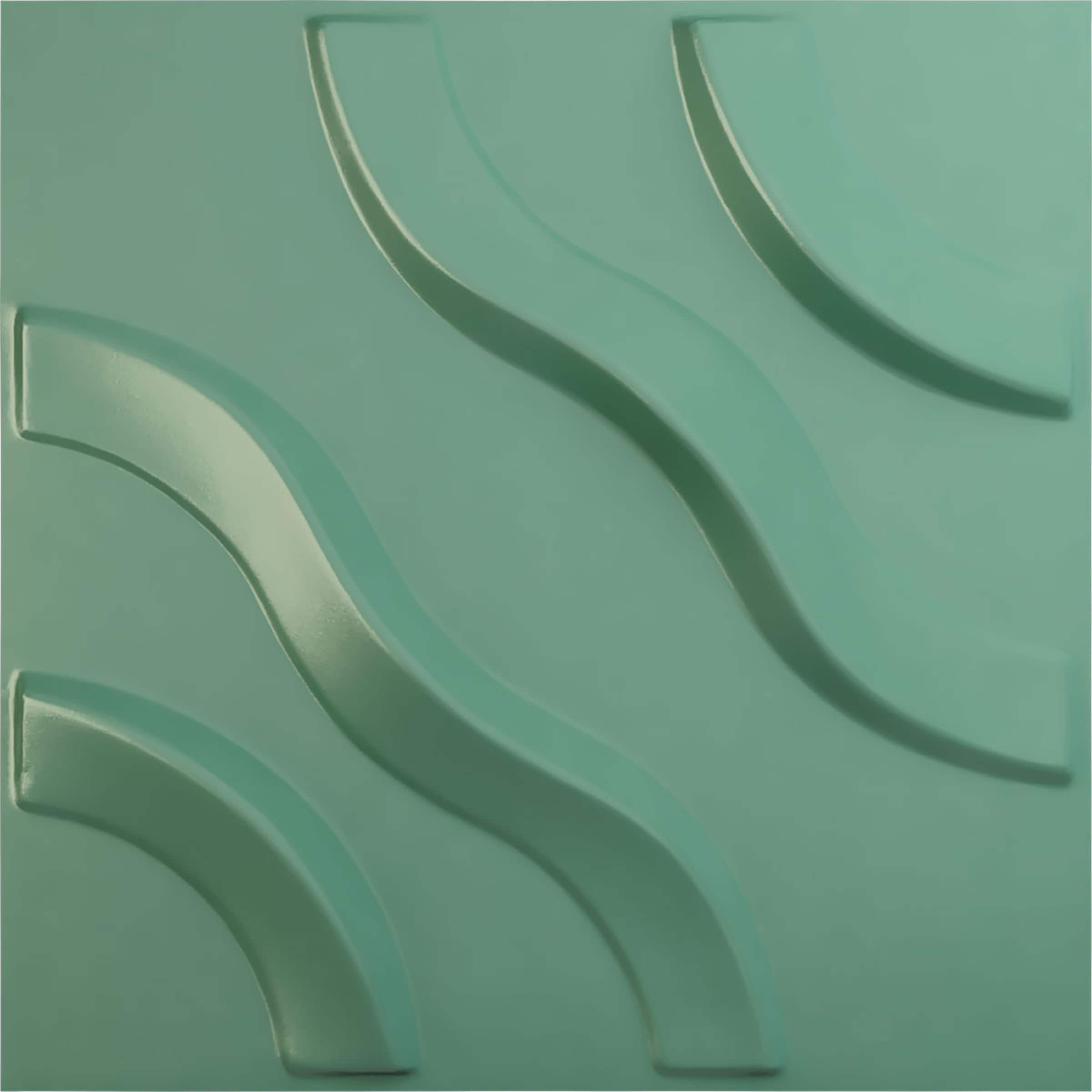 Ekena Millwork WP12X12LAFSM 11-7/8-in x 11-7/8-in Embossed Paintable/Stainable Green PVC Wall Panel ( 0.98-sq ft )