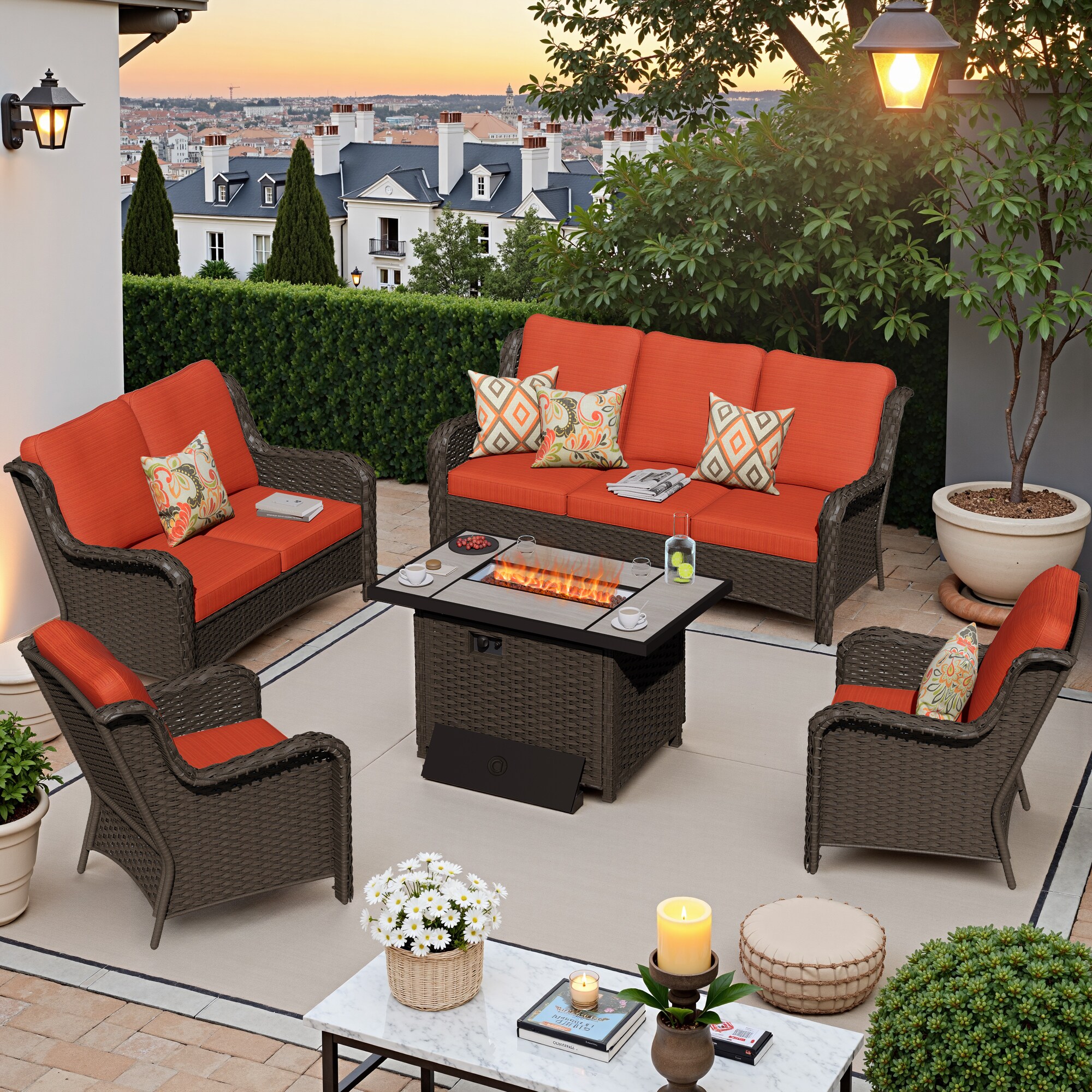Pouuin SRFPNTC804 Patio-Conversation-Sets - View #10