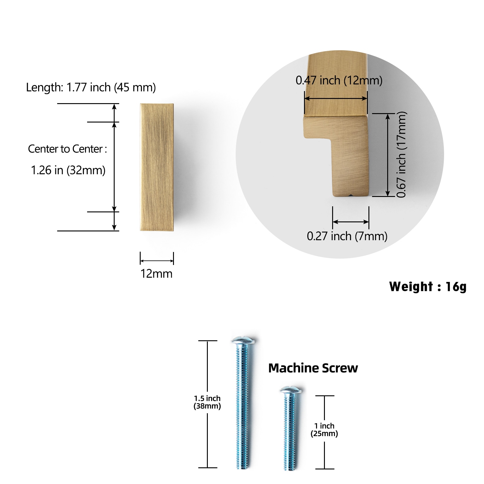 Miaokesen 4402UBR-32 Cabinet-Pulls - View #2