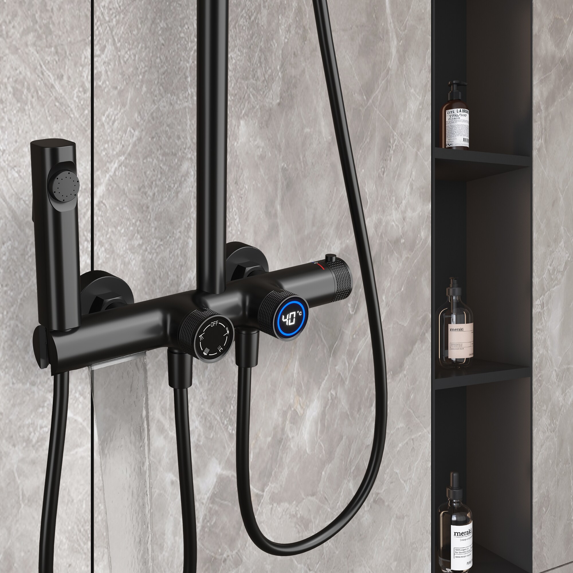 Mondawe AM-S0082C-10GB Showerhead-Bar-Panels - View #12