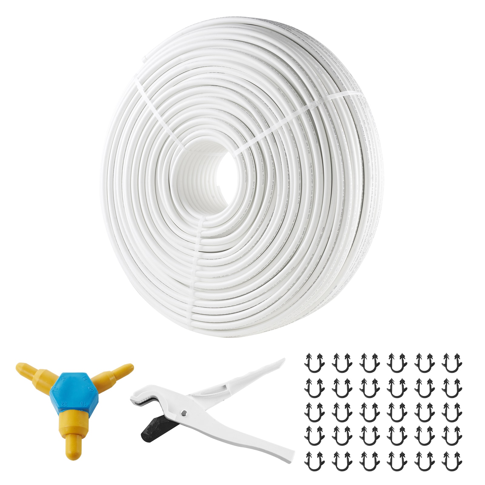 SVOPES PEX-AL-PEX Tube 984ft 5/8 inch Diameter Aluminum-Plastic Composite Pipe with Oxygen Barrier Radiant Floor Heating PEX Pipe 0.08 inch Thickness Inner Aluminum Layer for Plumbing #SVOPESLSGBSDD07214V0