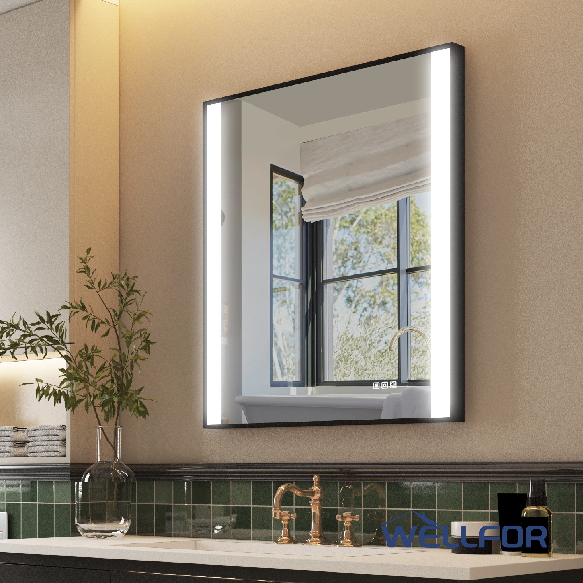 WELLFOR KAFMC4F1-2230 Framed-Bath-Mirrors - View #12