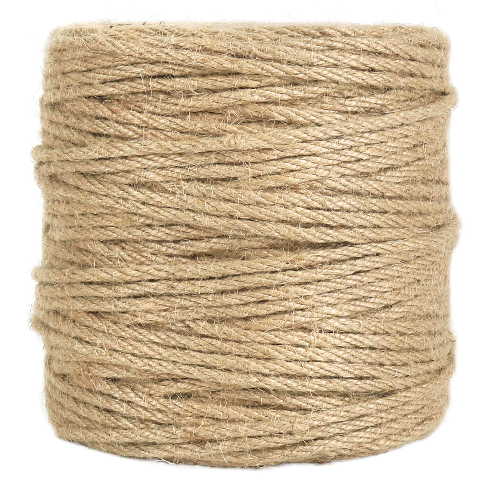 DYRCJ  328 Feet 4mm Natural Jute Twine Thick Twisted Rope for Crafts Gift Wrapping Bundling Gardening and Holiday Decor durable home and garden