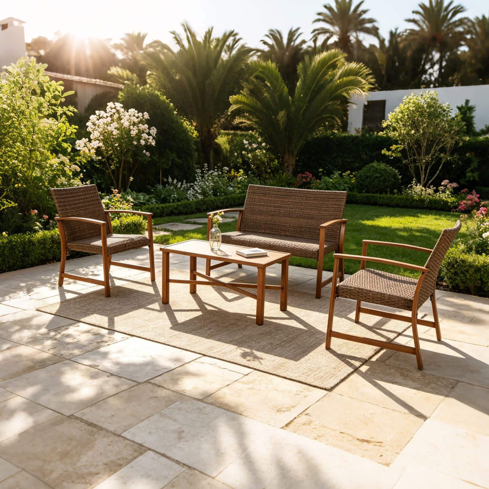 AE Outdoor S835LA-BROWN Patio-Conversation-Sets - View #2