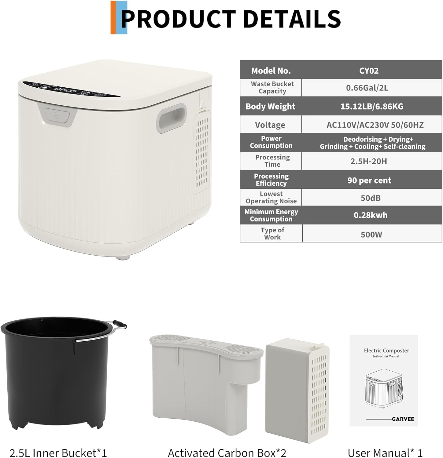 GAOMON AWYYKEUQ0BMW composters - View #7