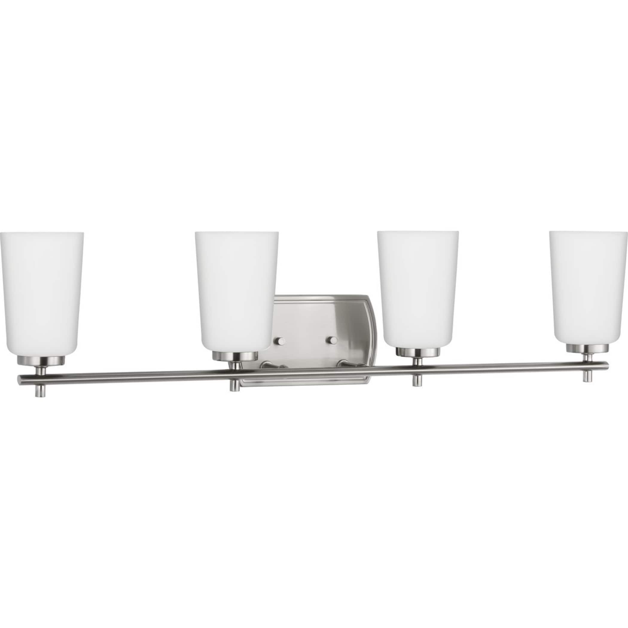 Progress Lighting P300468-009 Adley 32-in 4 -Light Brushed Nickel Transitional Vanity light