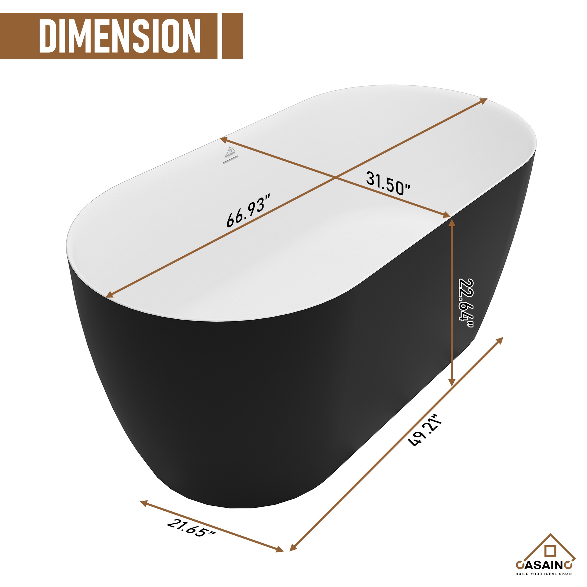 CASAINC CA-OW5222 bathtubs - View #14