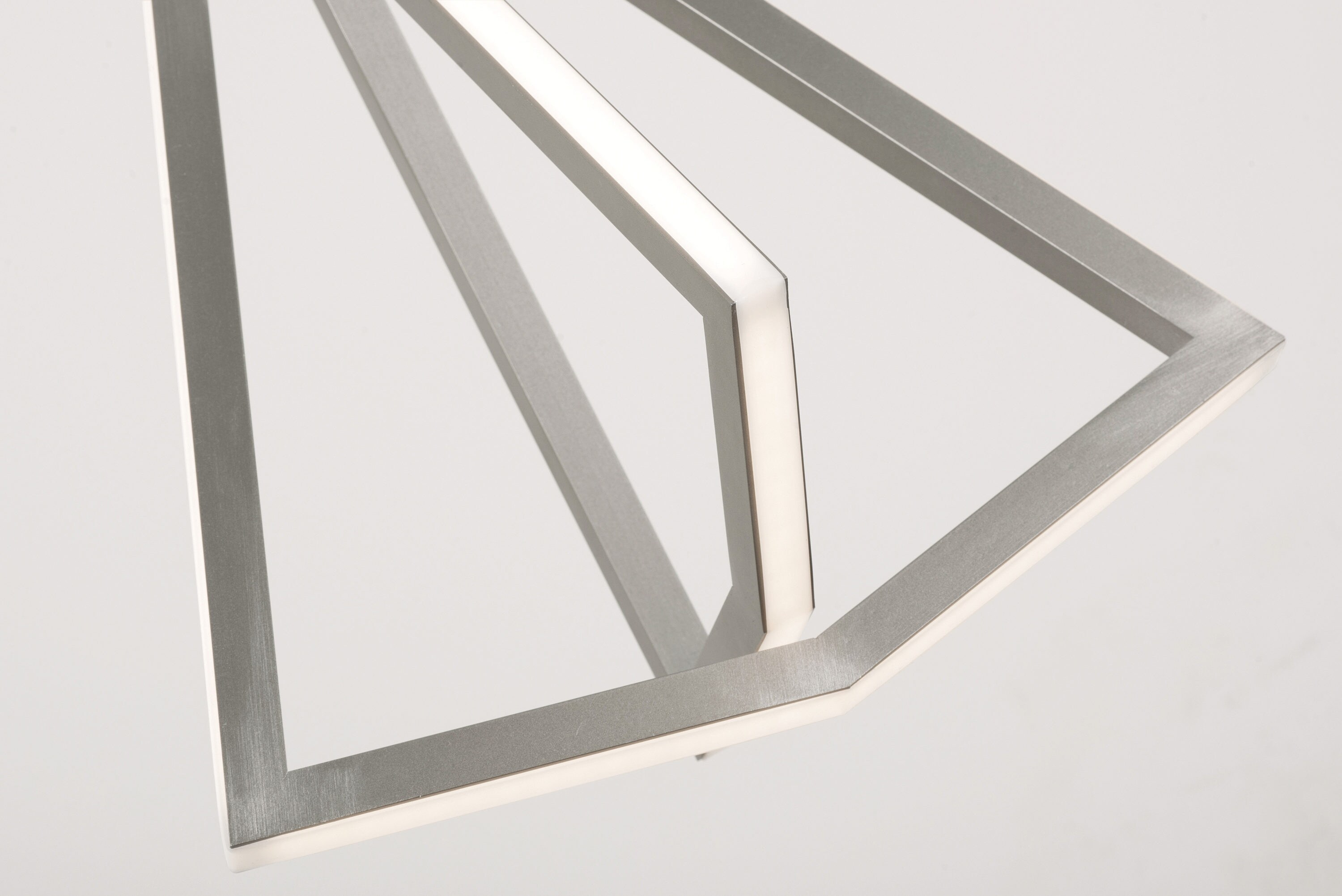 Gianna Satin Nickel Modern LED Pendant Light for Indoor/Outdoor