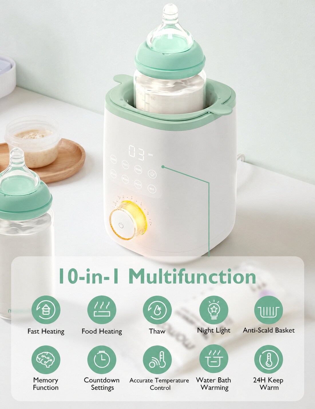 Aoibox LABZCJ28 Baby-Food-Makers-Bottle-Warmers - View #4