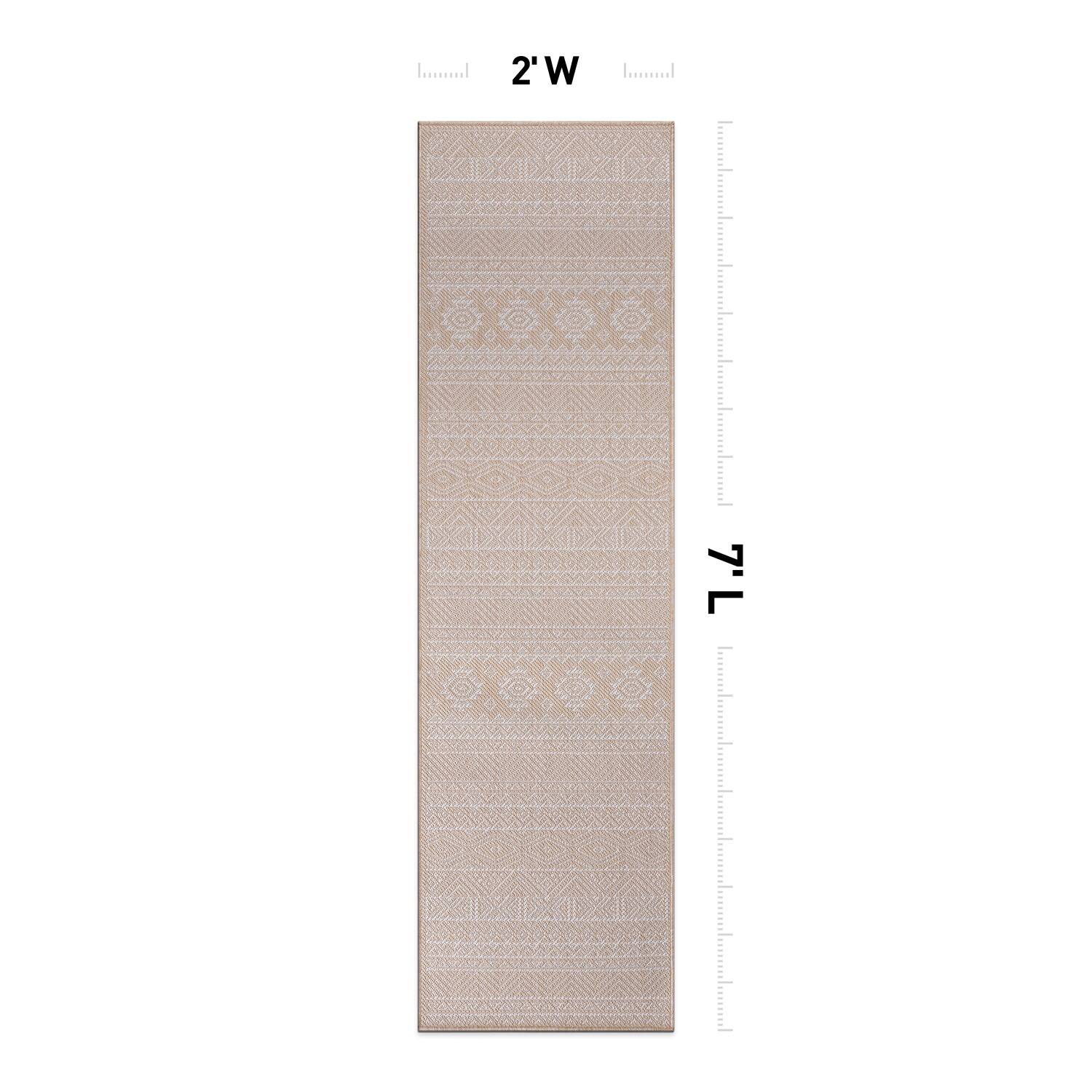 World Rug Gallery 124NATURAL2X7 rugs - View #3