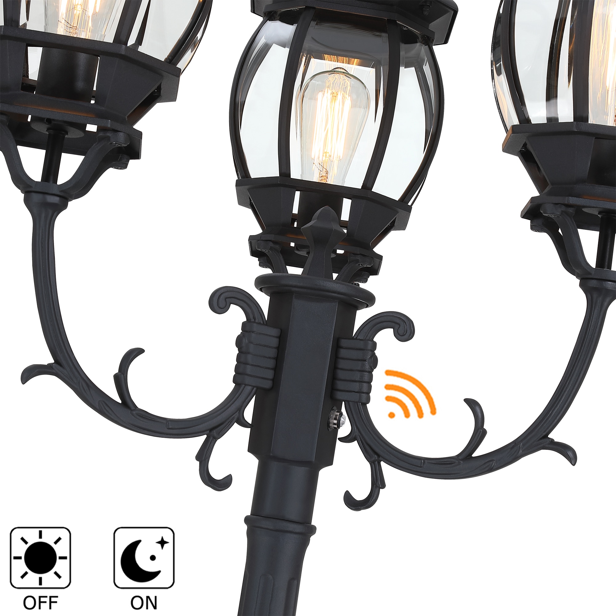 Hukoro FL99996-PL-BK-S Complete-Post-Lights - View #7
