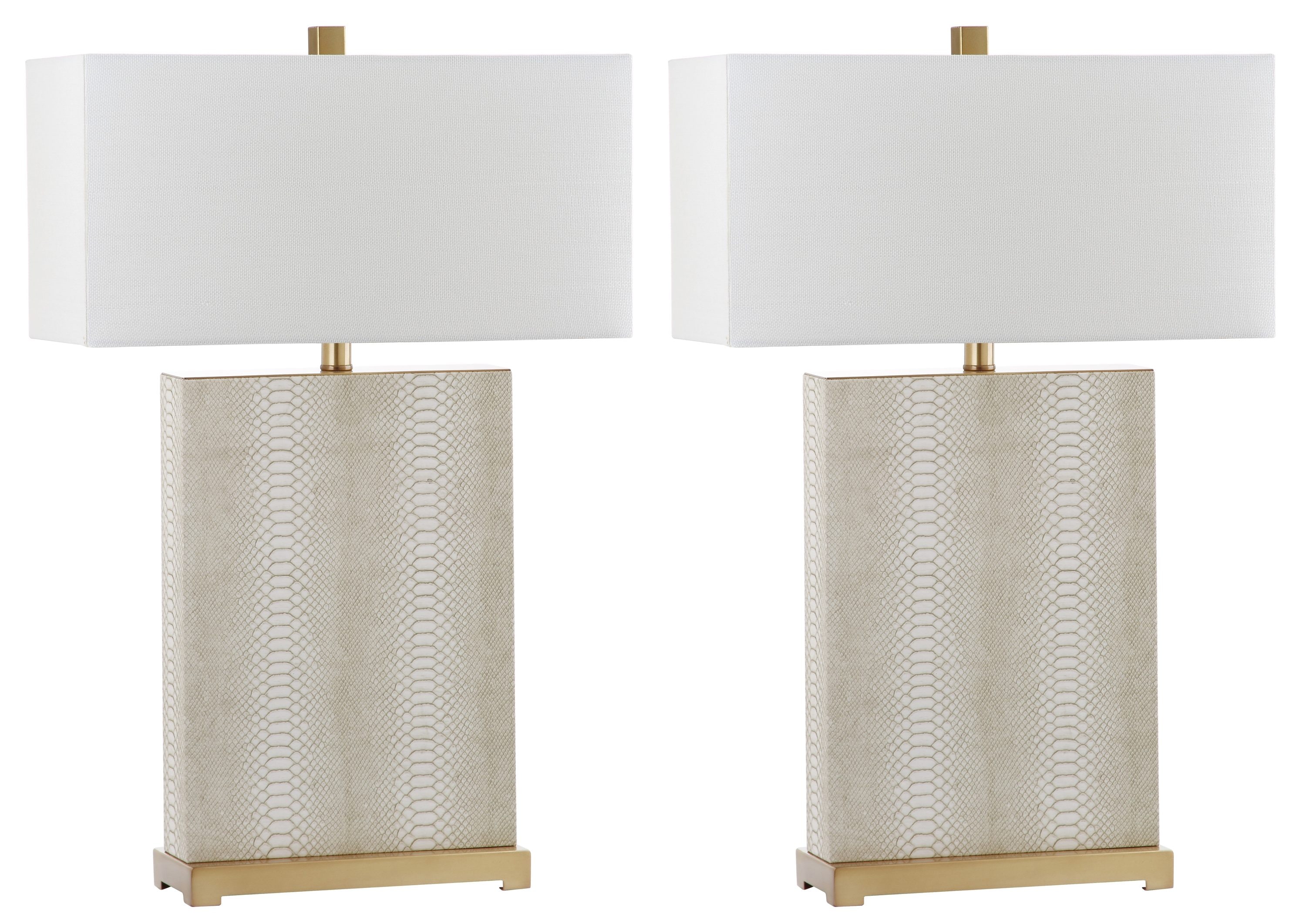 Safavieh Joyce Modern/Contemporary Medium Base (e-26) Lamp Set with Off ...