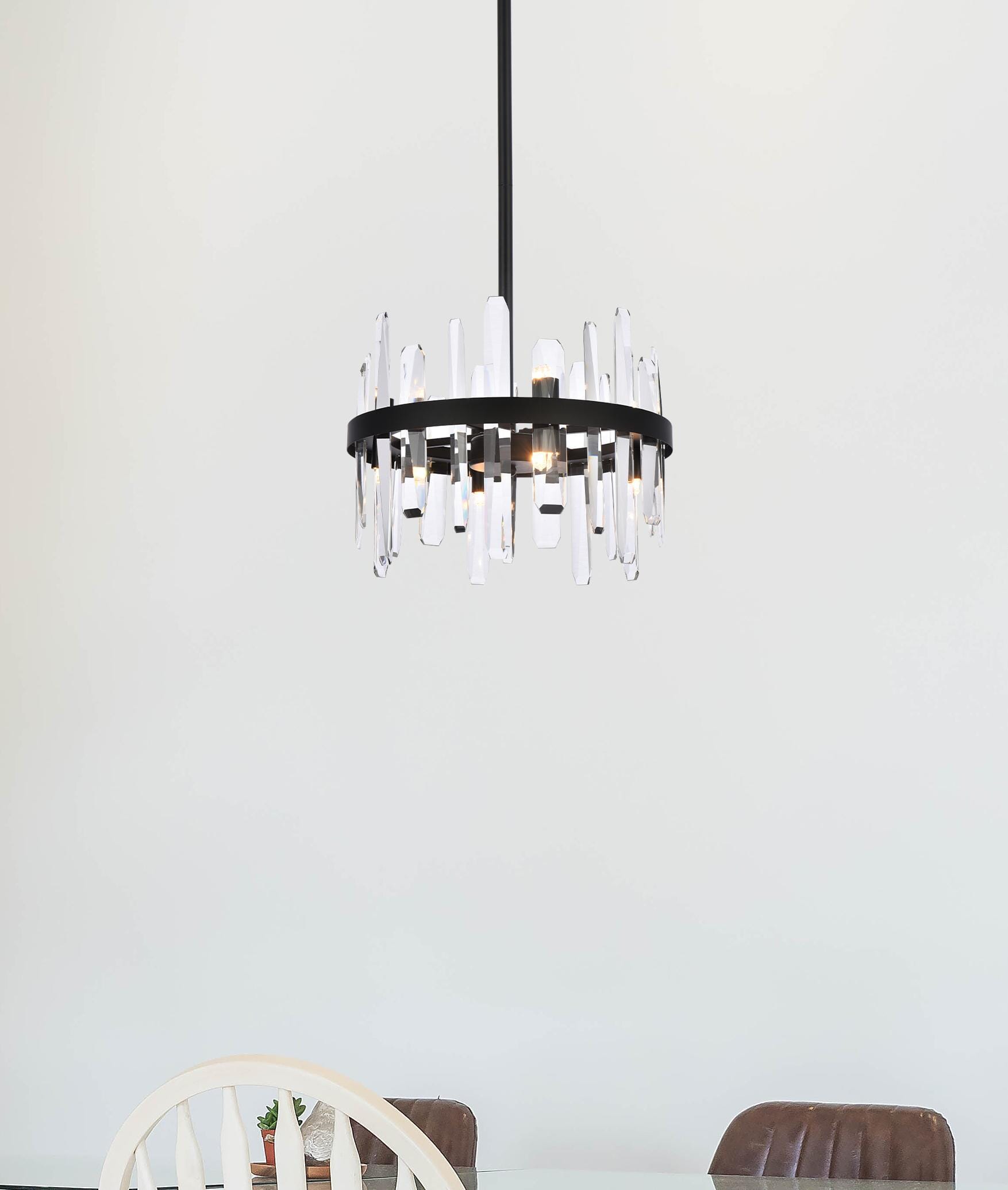 Elegant Decor HF6600D16BK Pendant-Lights - View #2
