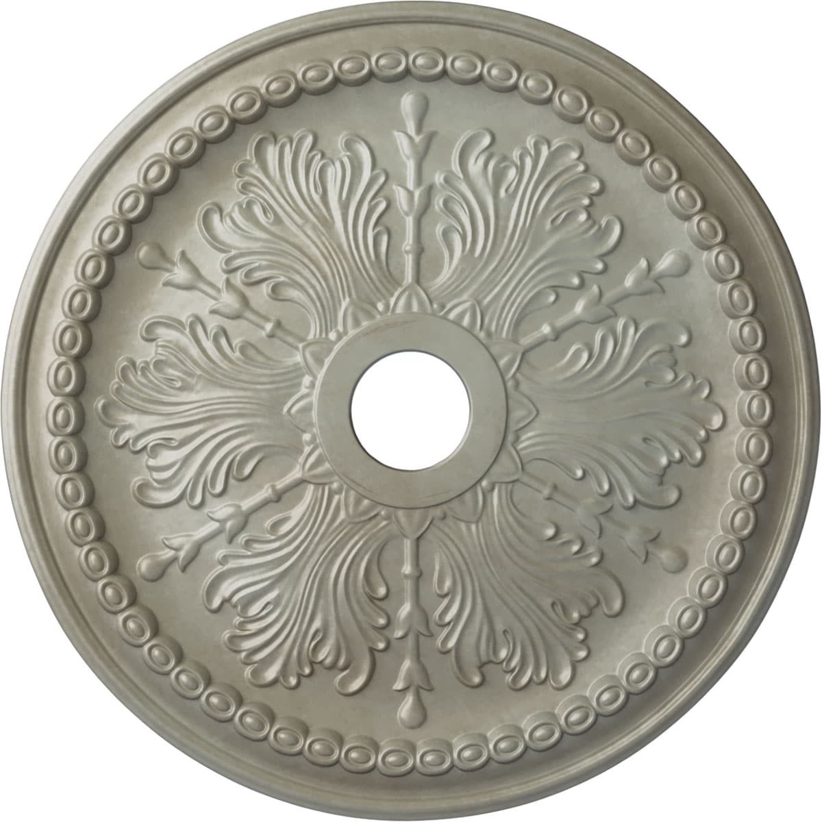 Ekena Millwork CM27WIFLS Winsor 27.5-in W x 27.5-in L Painted Flash Gold Polyurethane Whole Ceiling Medallion