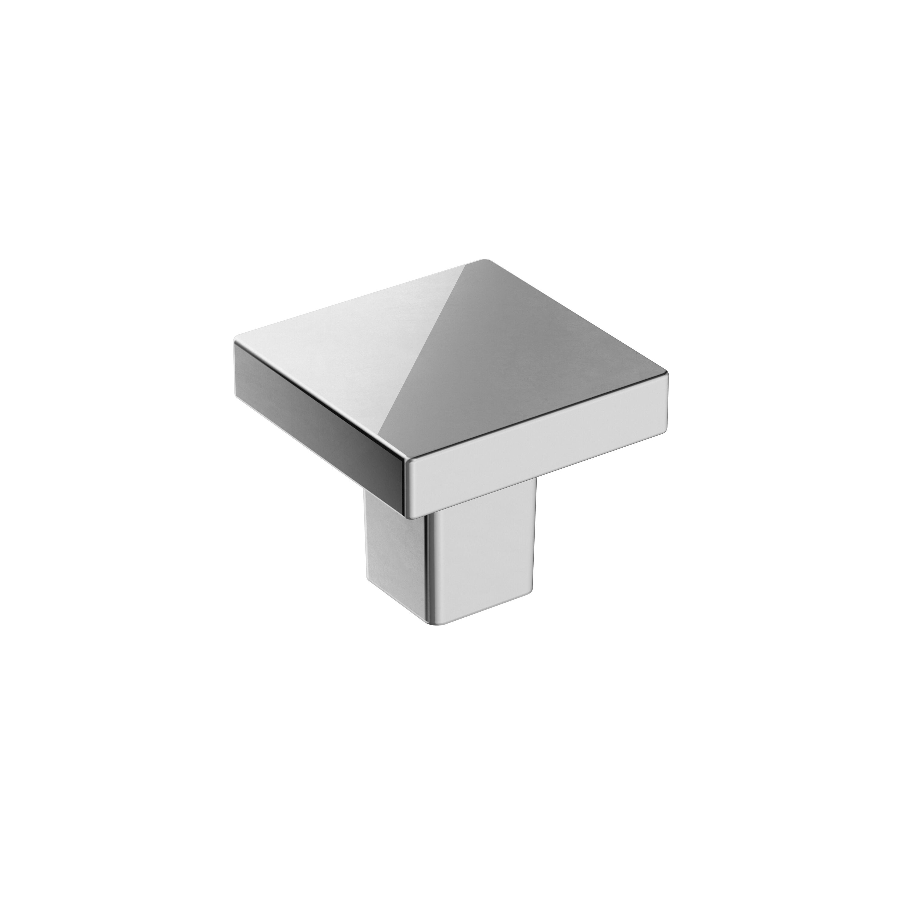 Amerock 10VMP3690526 Monument 1-3/16-in Polished Chrome Square Contemporary Cabinet Knob 10 -Pack