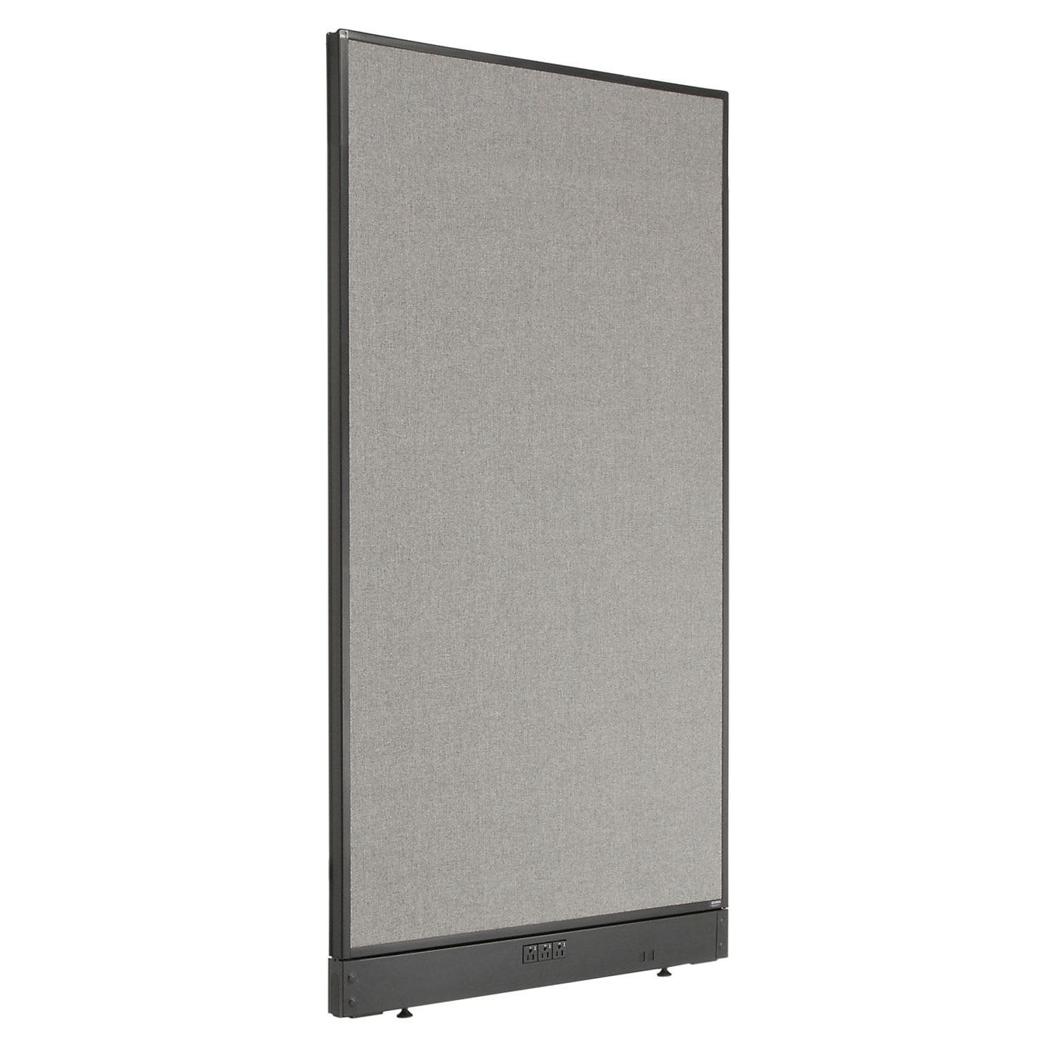 Global Industrial 238635EGY 36-14-inW x 64-inH Electric Office Partition Panel Gray