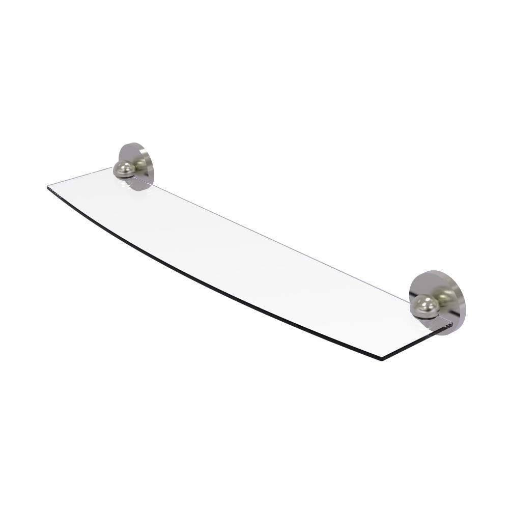 Allied Brass 1033/24-SN Skyline Satin Nickel Wall mount Bathroom Shelf ( 24-in x 2.8-in x 5-in )