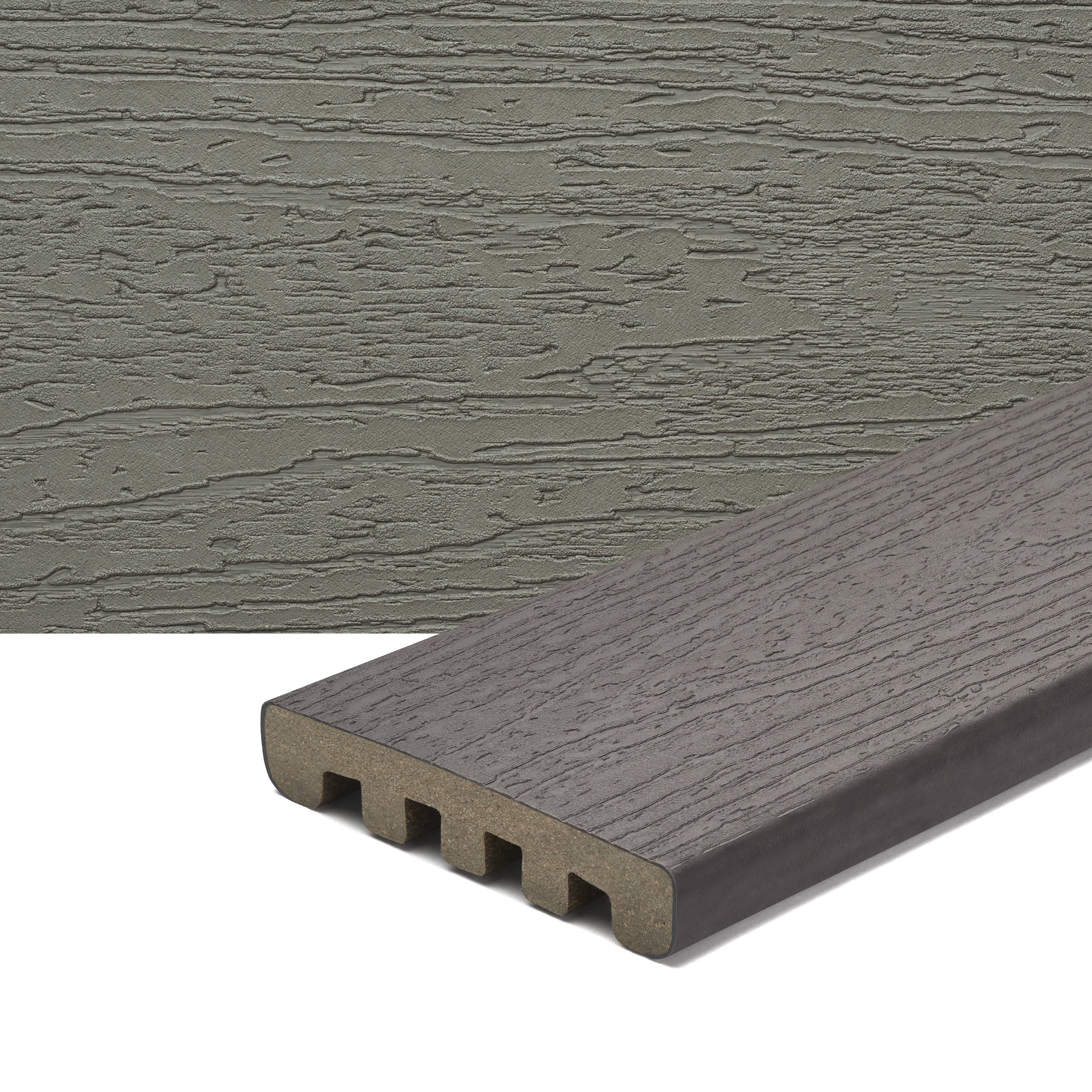 Trex CS010620E2S01 Enhance Basics 1-in x 6-in x 20-ft Clam Shell Square Composite Deck Board