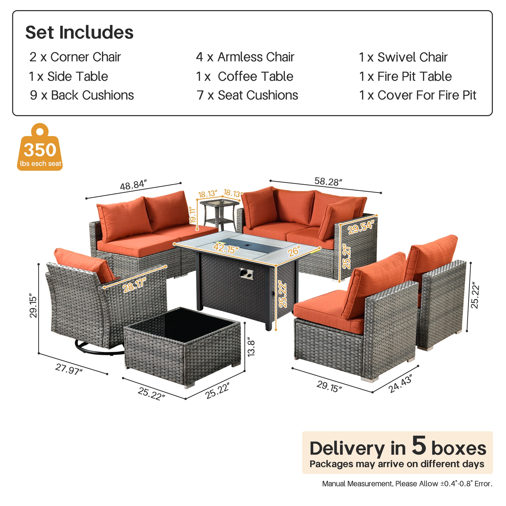 Pouuin SYZHOP807 Patio-Sofas-Daybeds - View #2
