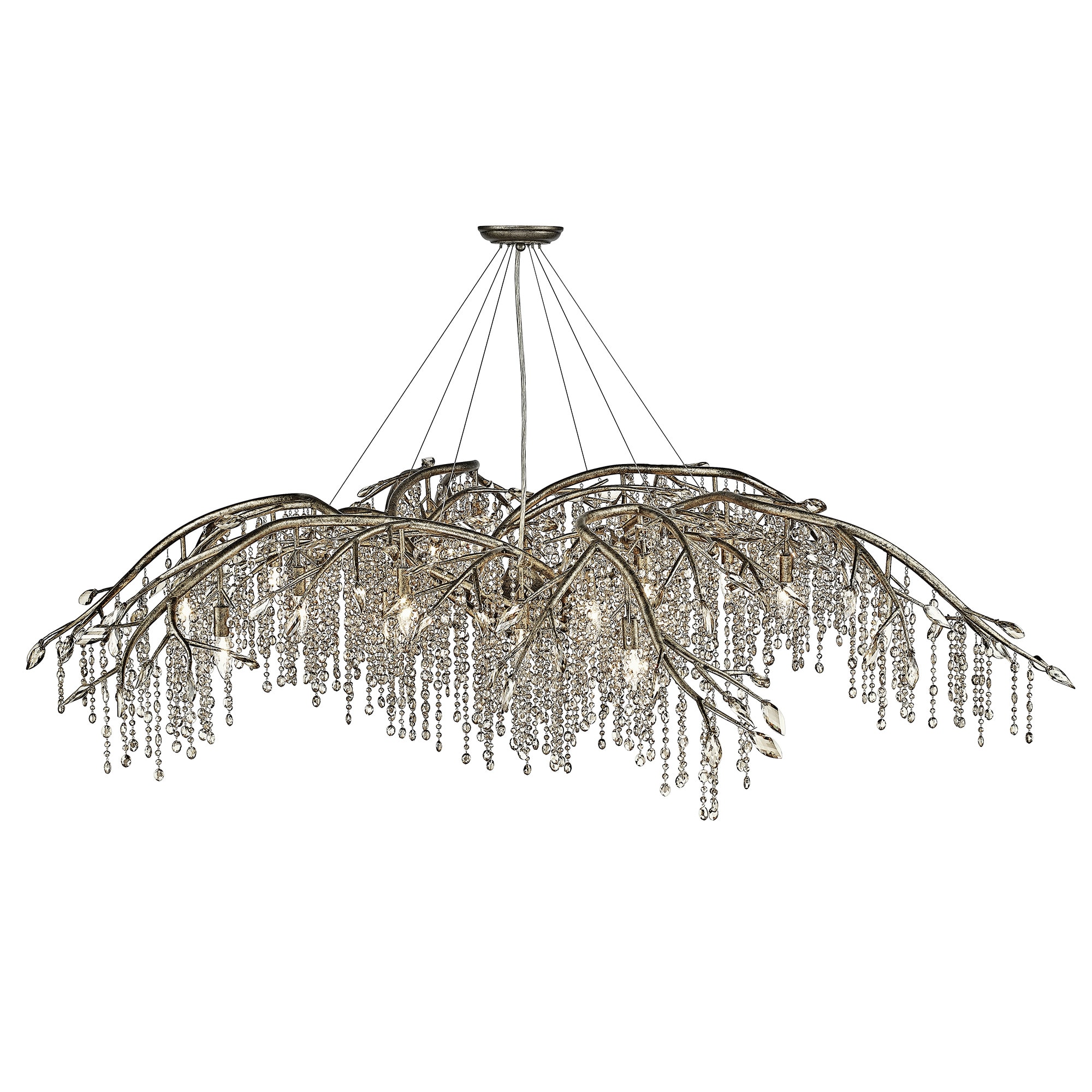 Autumn Twilight Mystic Gold 24-Light Crystal Chandelier