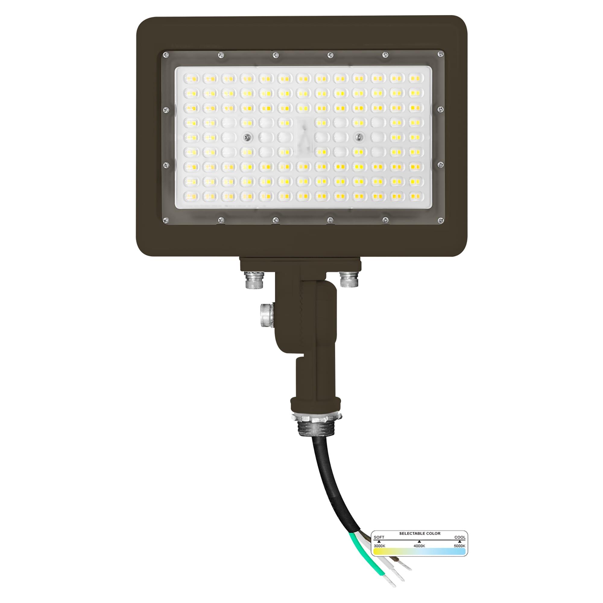 NUWATT LED Bronze Flood Light 90 Watt Bronze Hardwired LED Flood