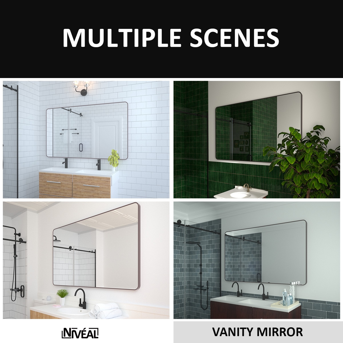 Forclover TAK-FMR6036ORB Framed-Bath-Mirrors - View #7