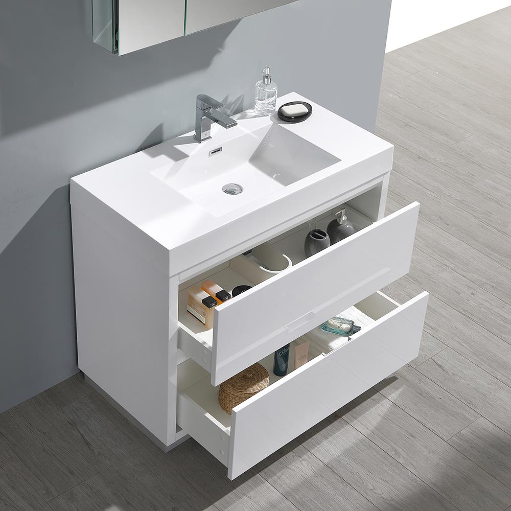 Fresca FVN8442WH Bath-Vanity-Combo - View #5