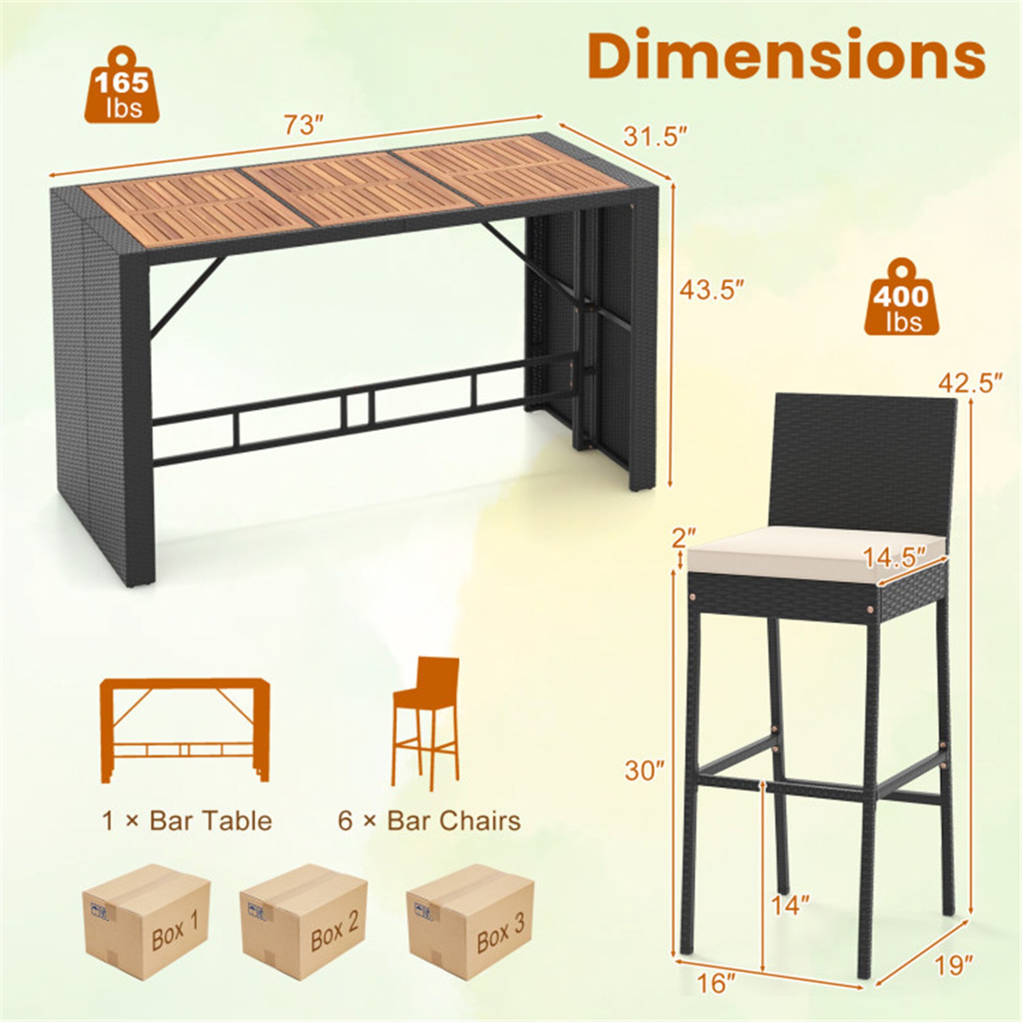 BABOOM BOM-0238ORTPX Patio-Dining-Sets - View #5