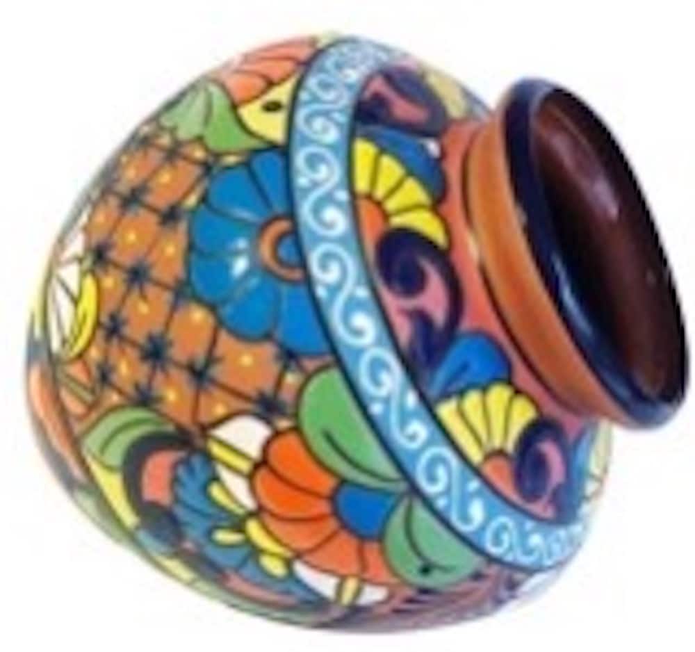 Style Selections KEN-509-A6 Round 12-in W x 10-in H Multiple Colors/Finishes Clay Indoor/Outdoor Planter