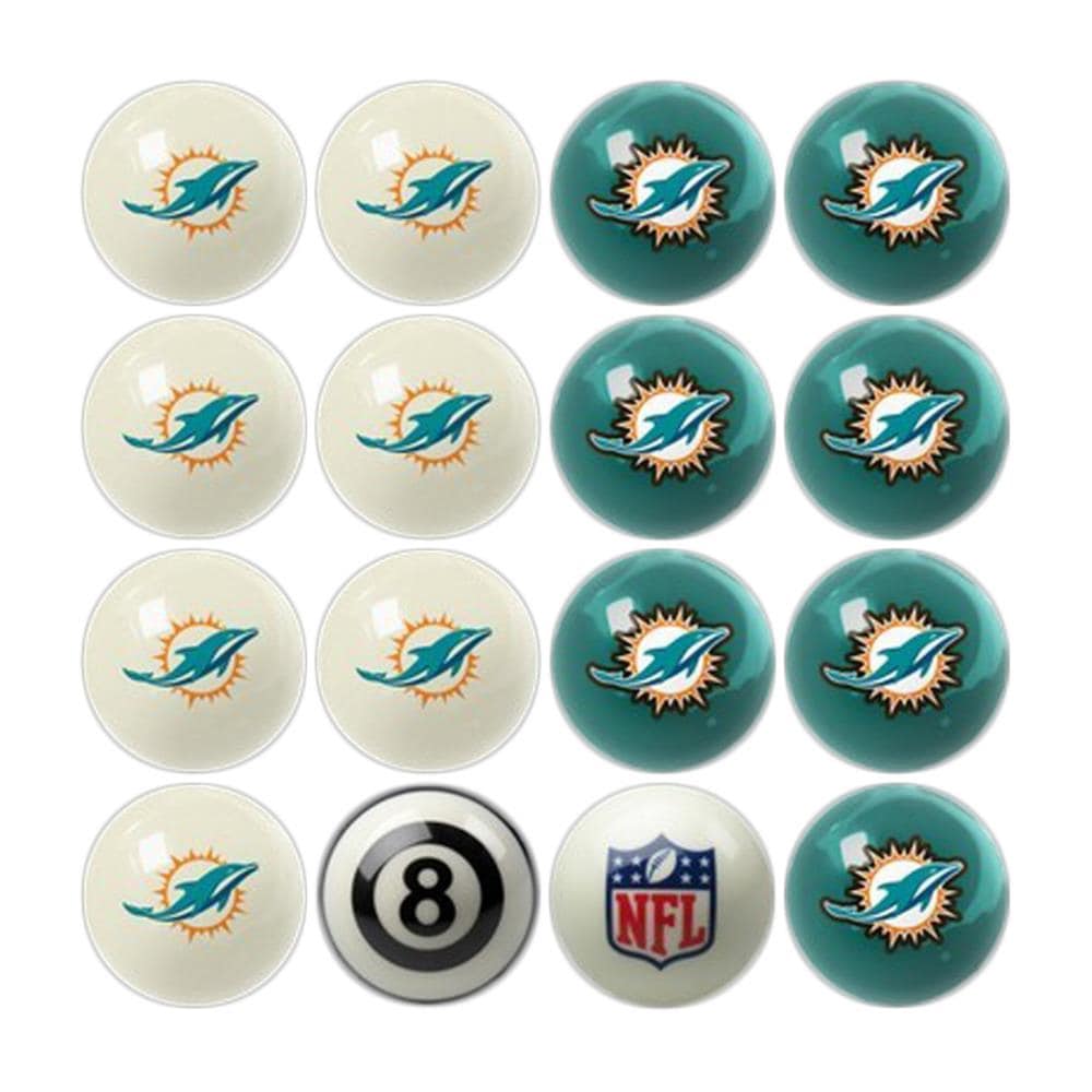 Miami Dolphins Imperial Billiard Ball Set with Numbers