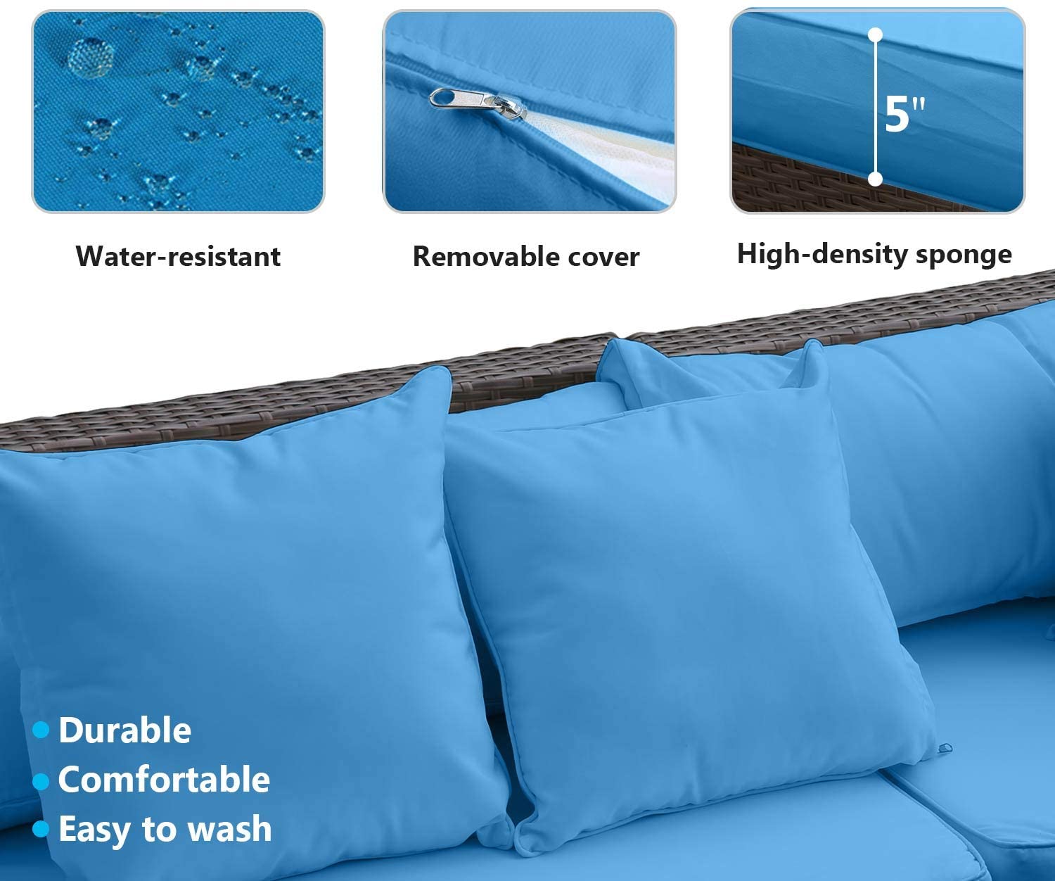 Tribesigns HO008-BNBL Patio-Sofas-Daybeds - View #4