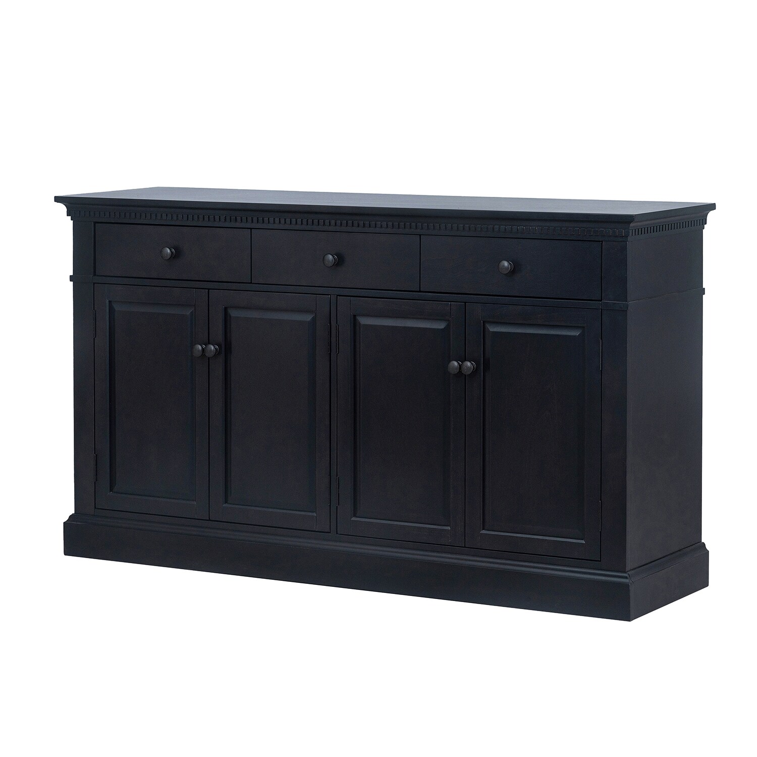 SINOFURN SYA390018BN Rustic Black Sideboard