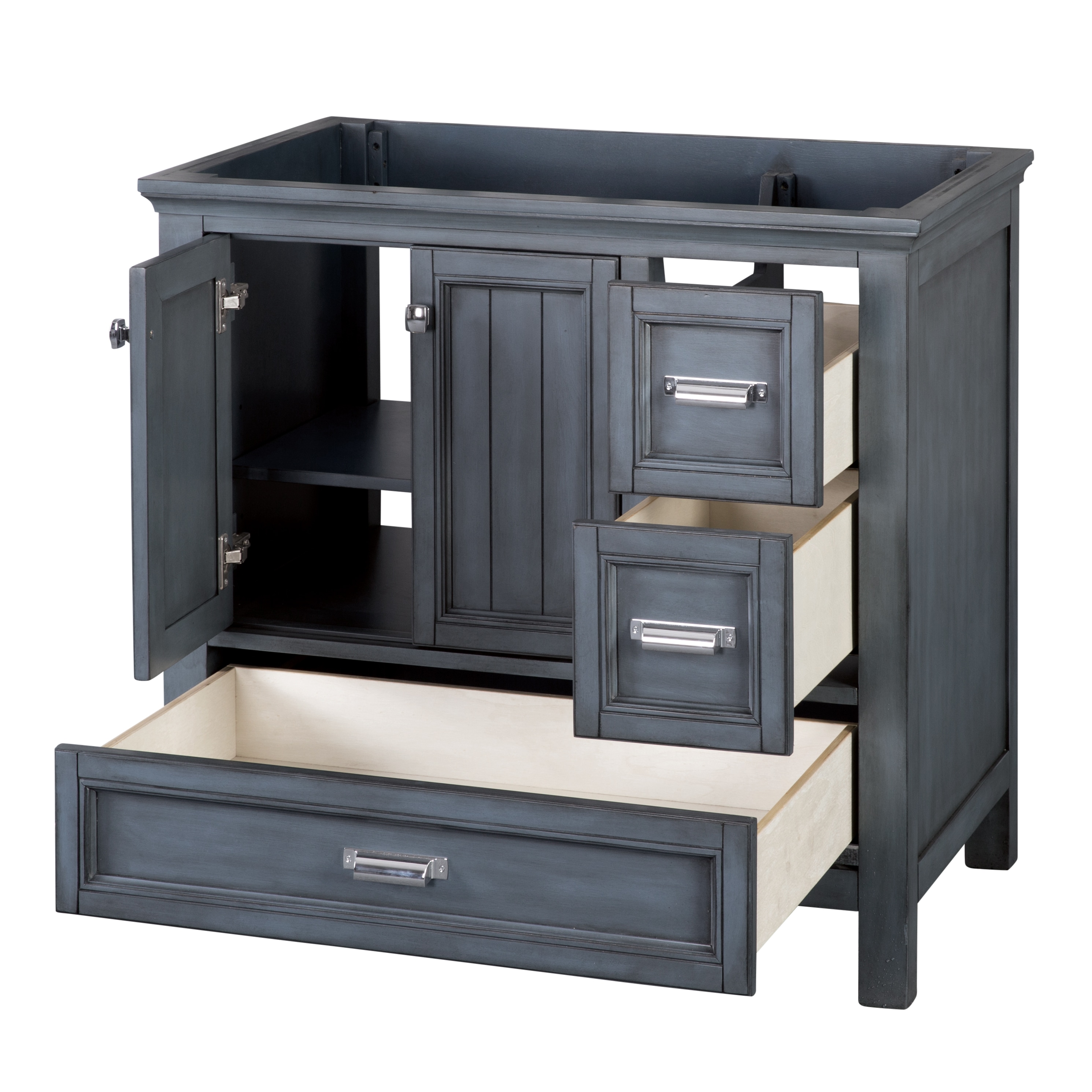 Brantley 36" Harbor Blue Painted Poplar Bathroom Vanity