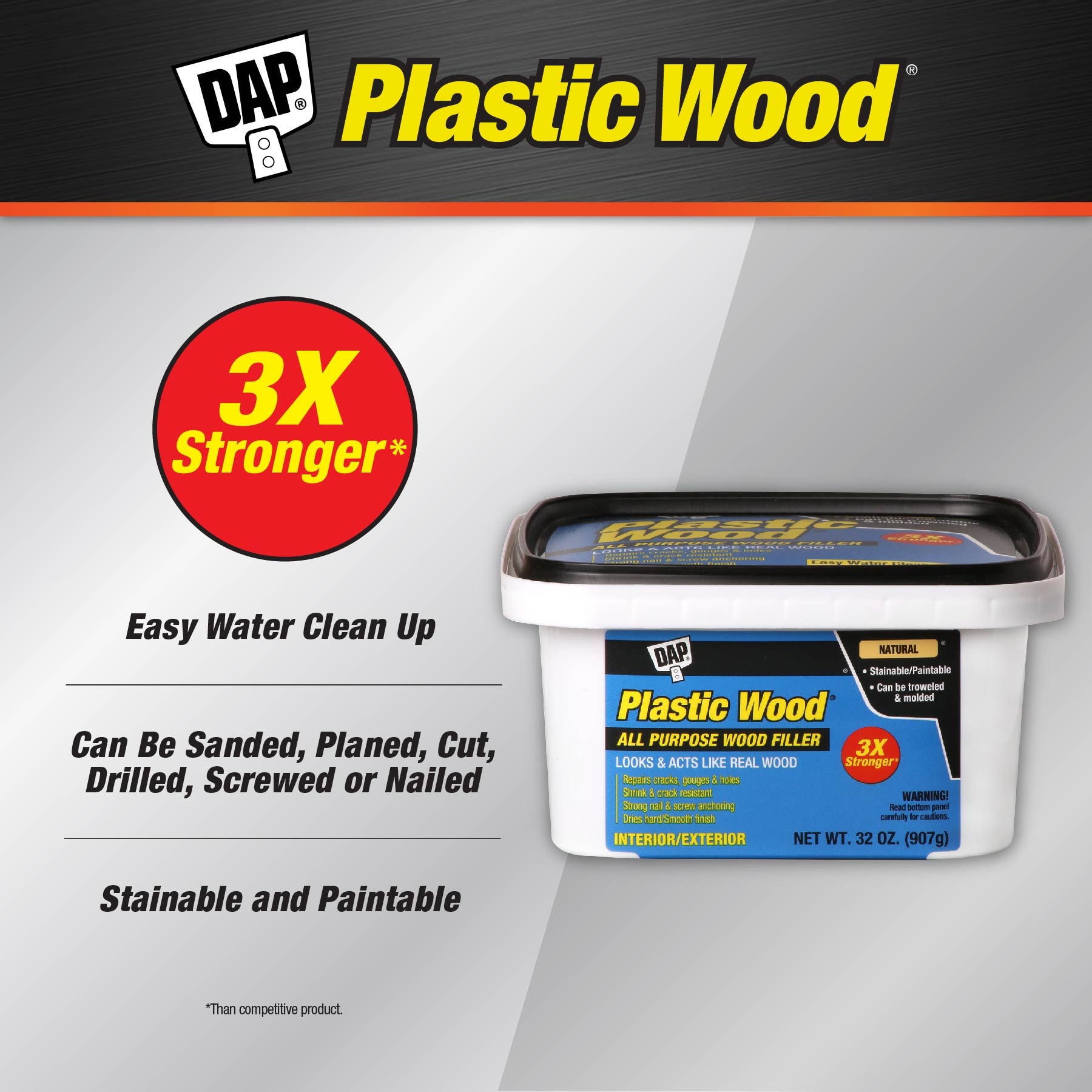 Plastic Wood 32 oz. Natural Latex Wood Filler