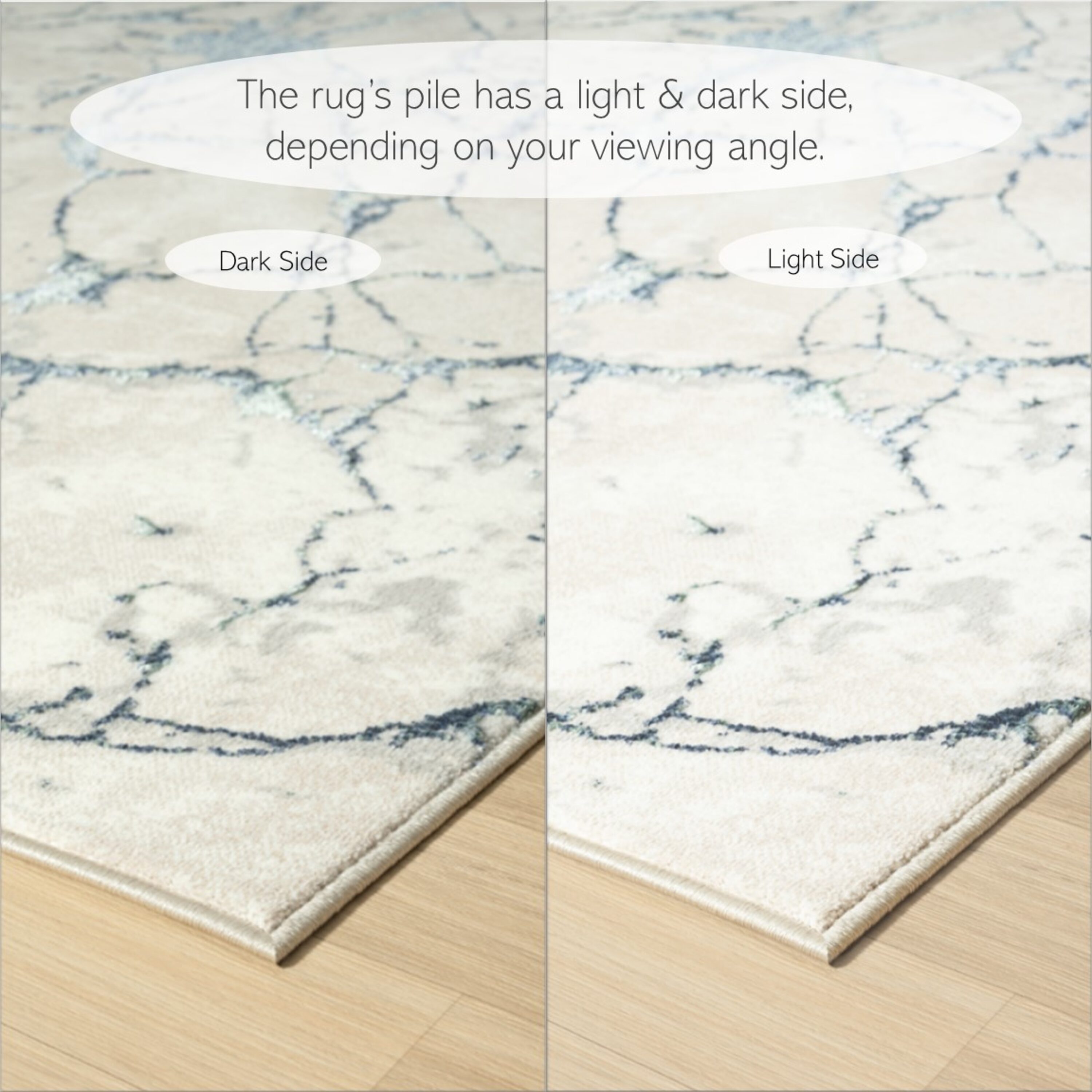 LR Home 3918A6184934J8 5 X 7 (ft) Blue/Gray Indoor Abstract Area Rug