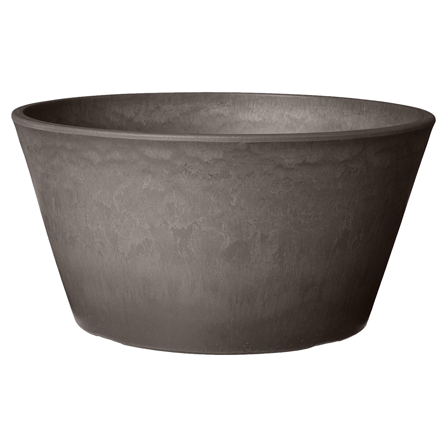Arcadia Garden Products TD25DC Round 5.0-in W Small Gray Plastic Indoor/Outdoor Planter