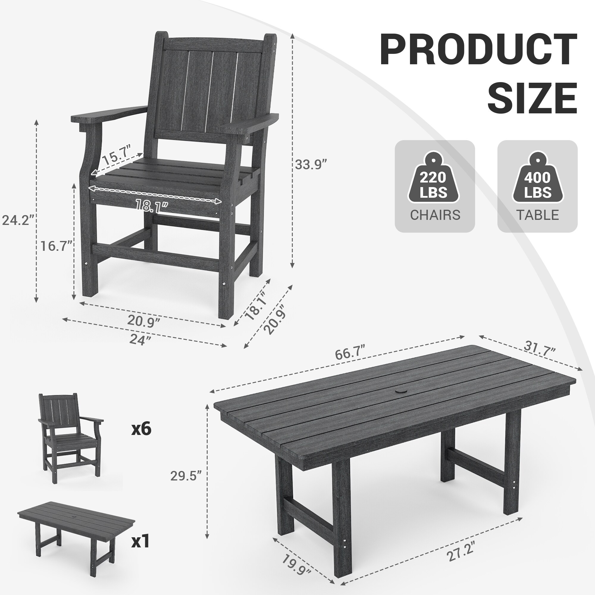PamaPic HPE-CZ-7-G-WL1 Patio-Dining-Sets - View #7