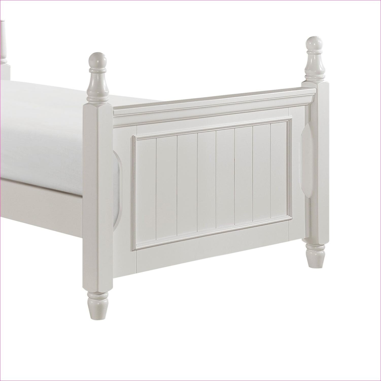 Watnature Twin Size Wood Poster Bed Traditional Style with Turned Posts ...