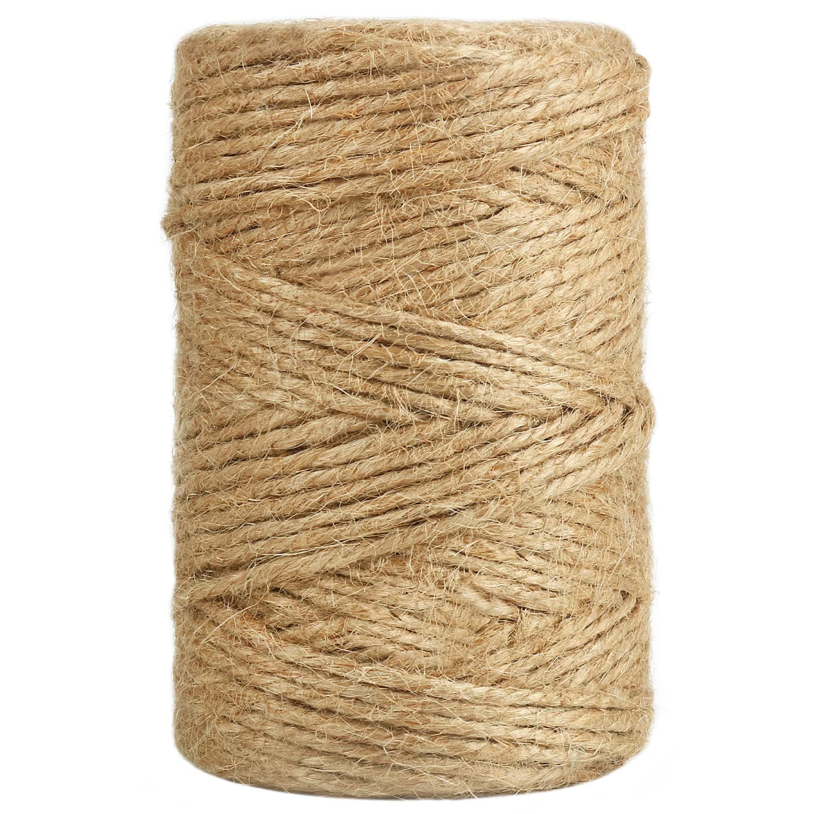 Phyfalip Natural Jute Twine Roll 328 Feet 3mm Thick Strong Garden String for Climbing Plants Tomatoes Crafts Gift Wrapping Decoration #LPF0616P040