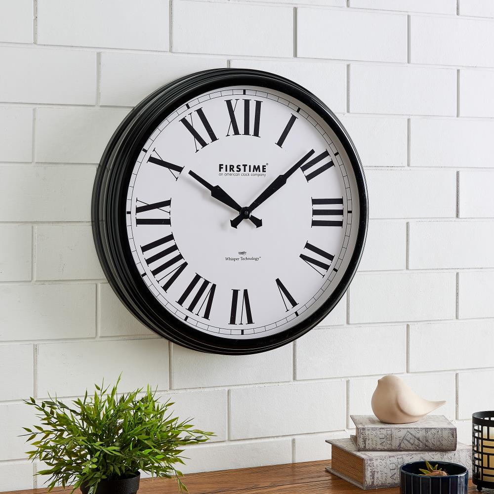 FirsTime Analog Round Wall Combination Clock in the Clocks department ...